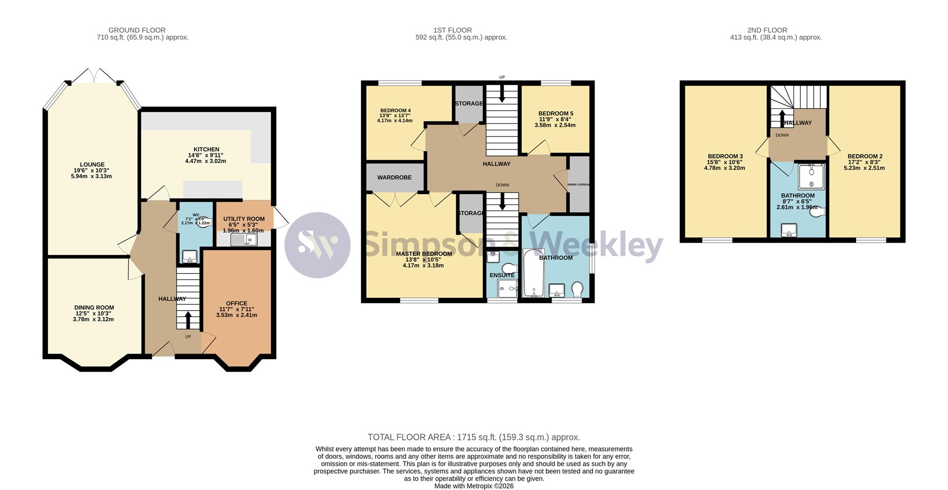 2, Calvert Close, Wellingborough floorplan