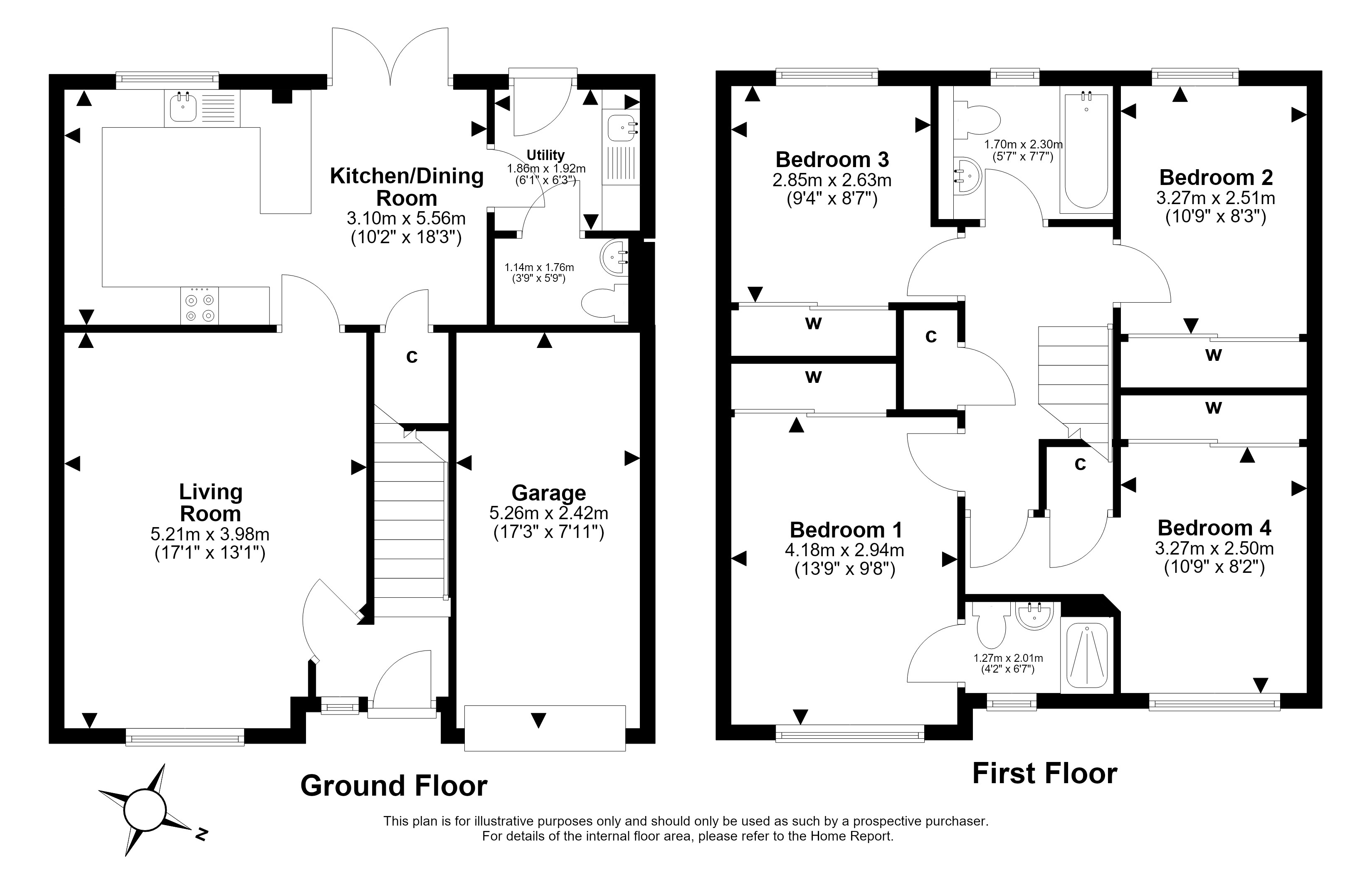 22, Poynters Road, Broxburn floorplan
