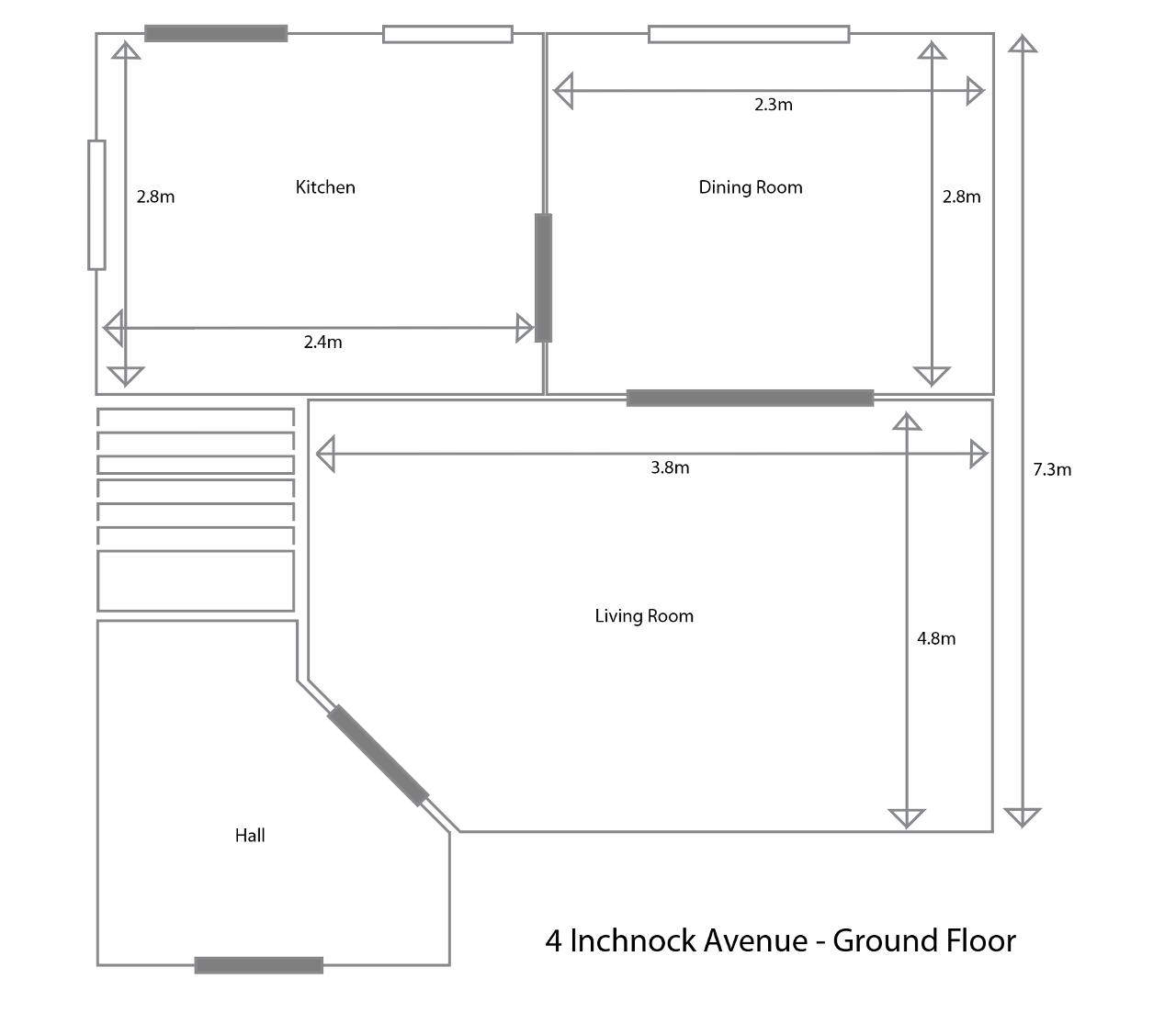 4, Inchnock Ave, Glasgow floorplan