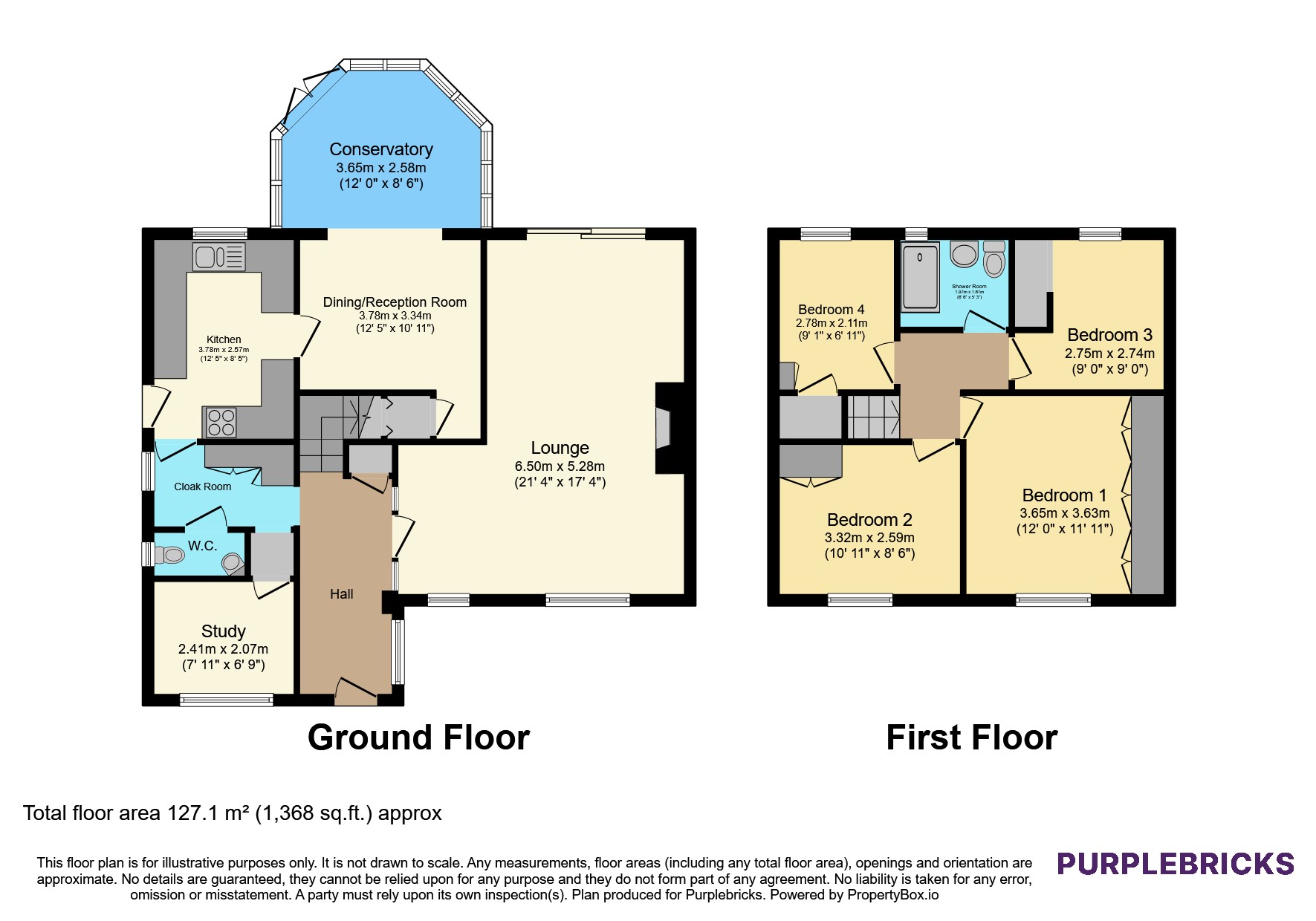 9, Bishops Close, Stratford-upon-Avon floorplan