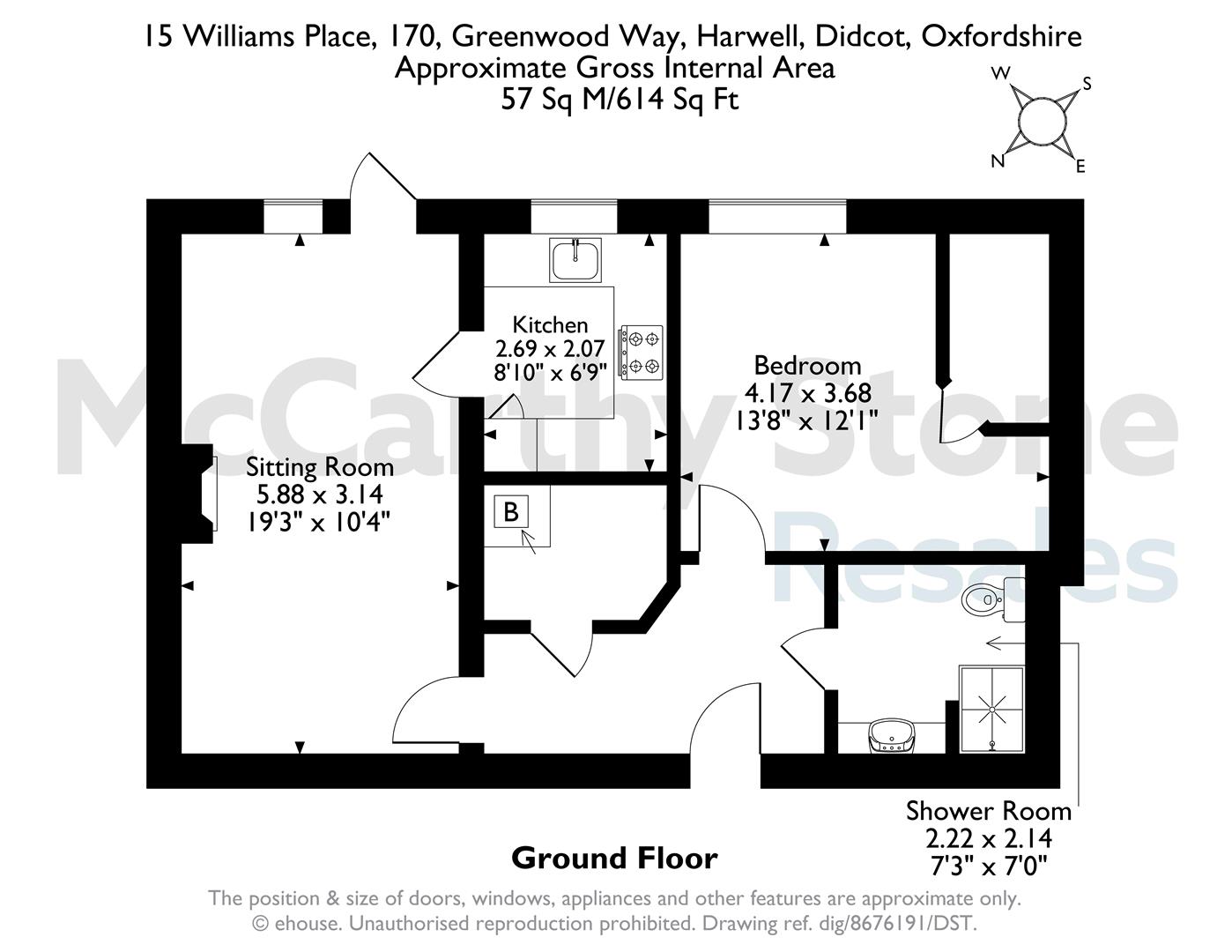 15 Williams Place, Greenwood Way, Didcot floorplan