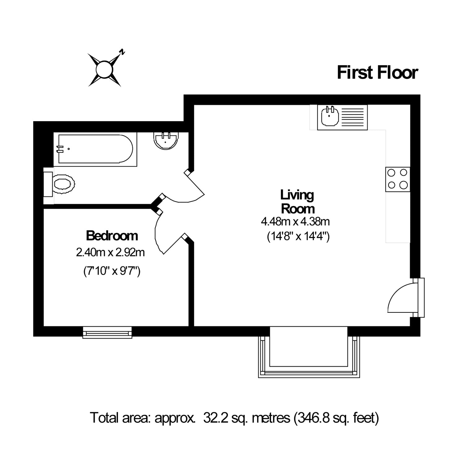 1 Bedrooms Flat for sale in Hawthorn Close, Woking, Surrey GU22