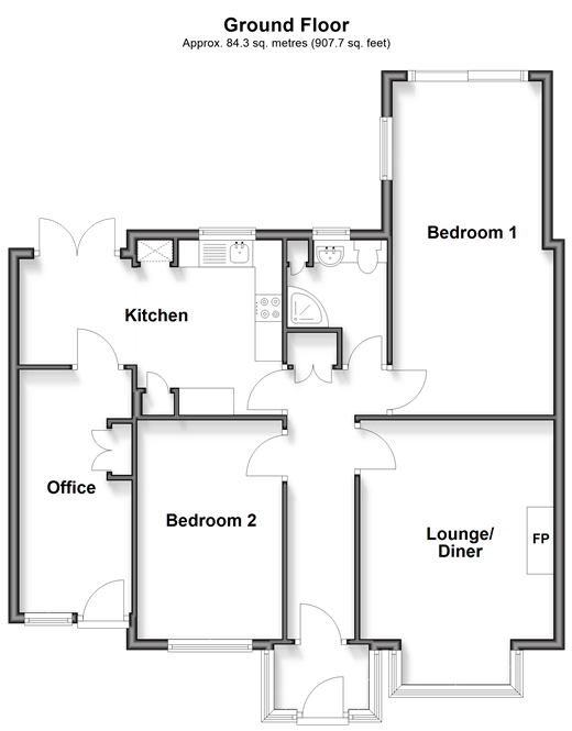 Victoria Avenue, Peacehaven floorplan