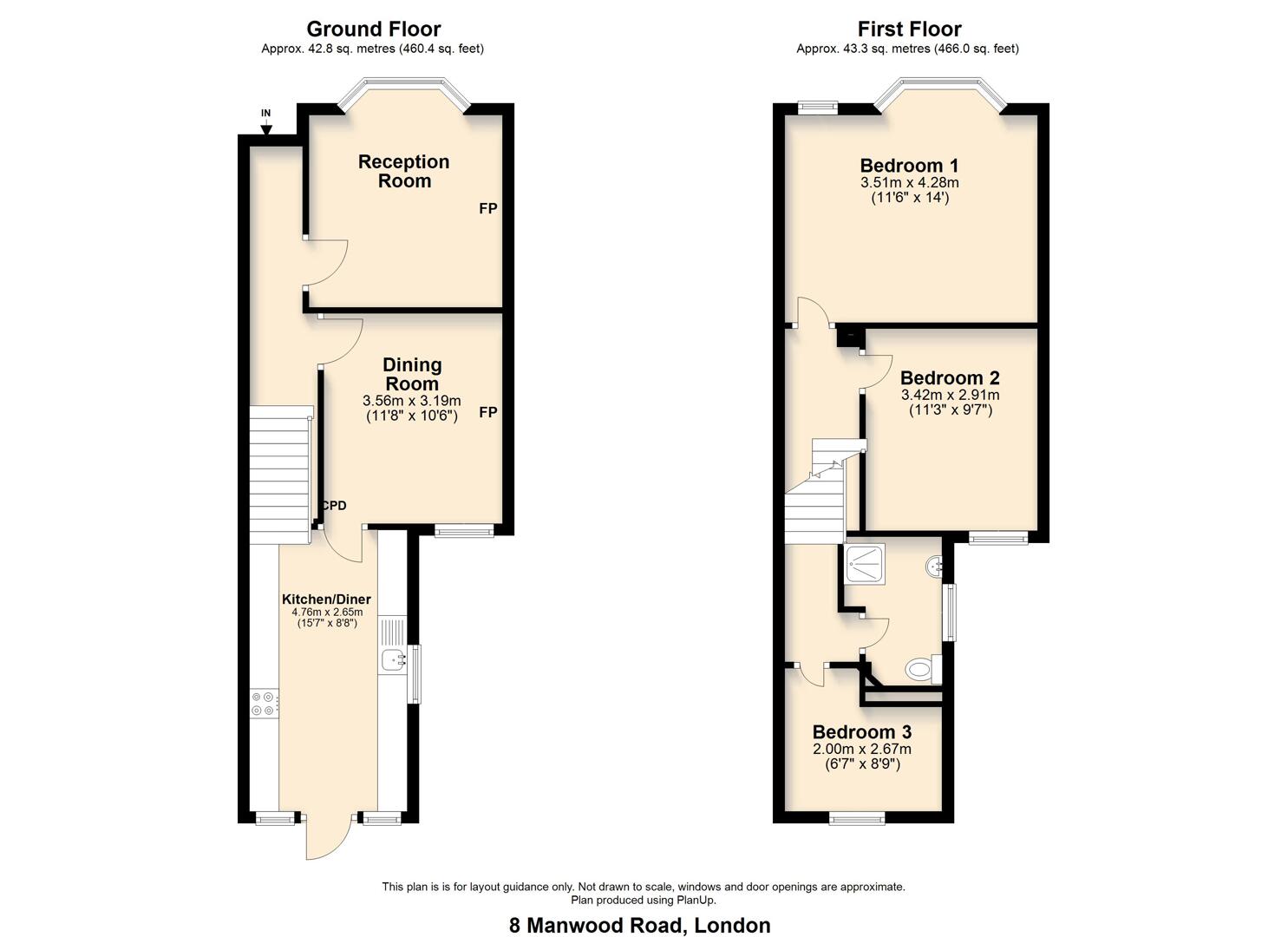 Manwood Road, London floorplan