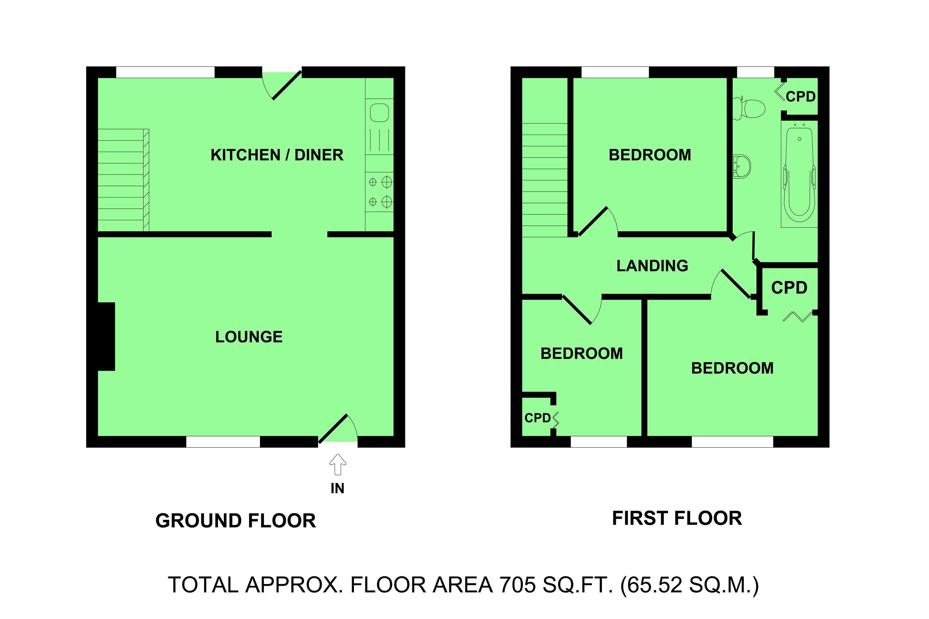 Beach Road, CaisterOnSea, Great Yarmouth NR30, 3 bedroom end terrace