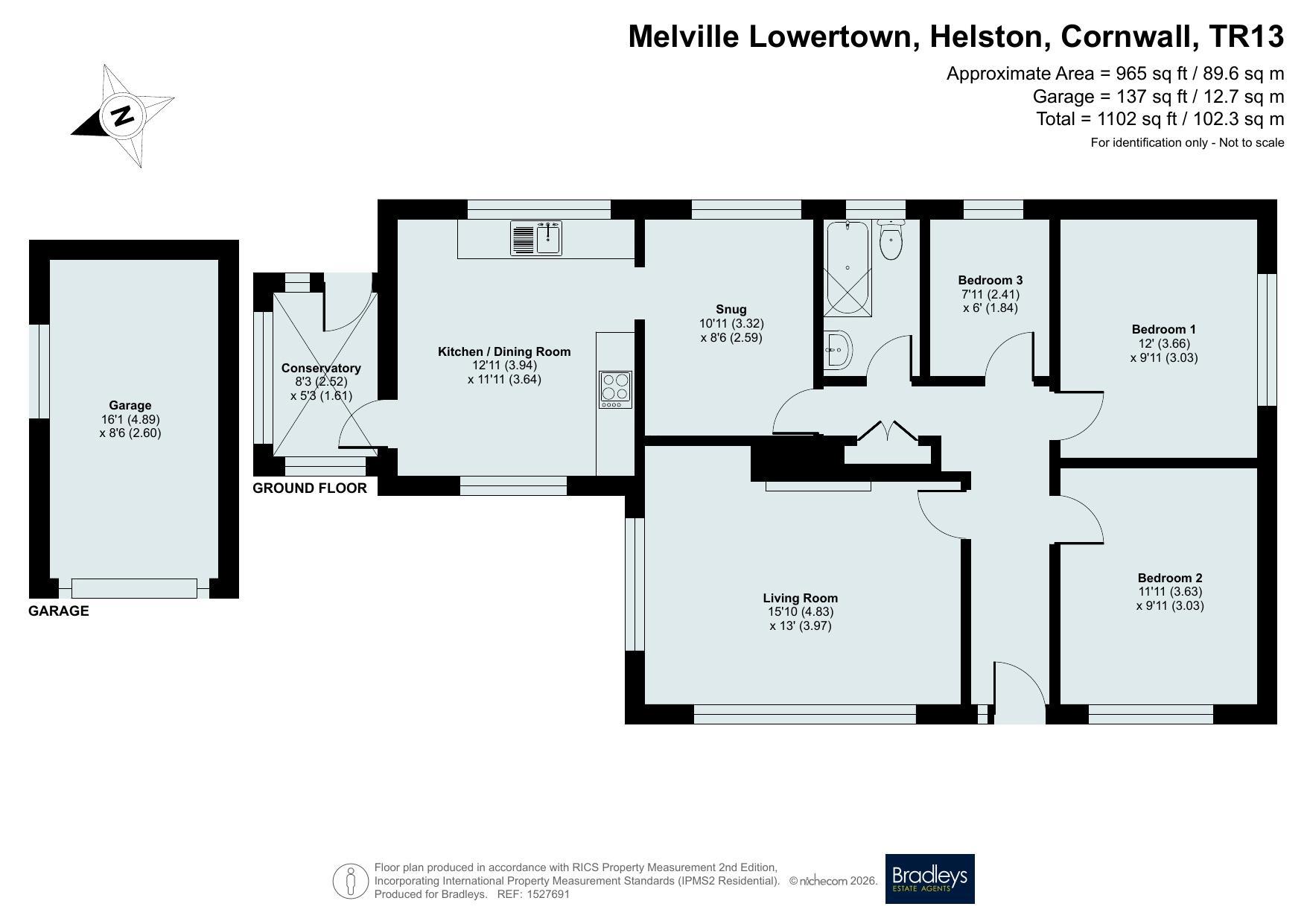 Lowertown, Cornwall floorplan