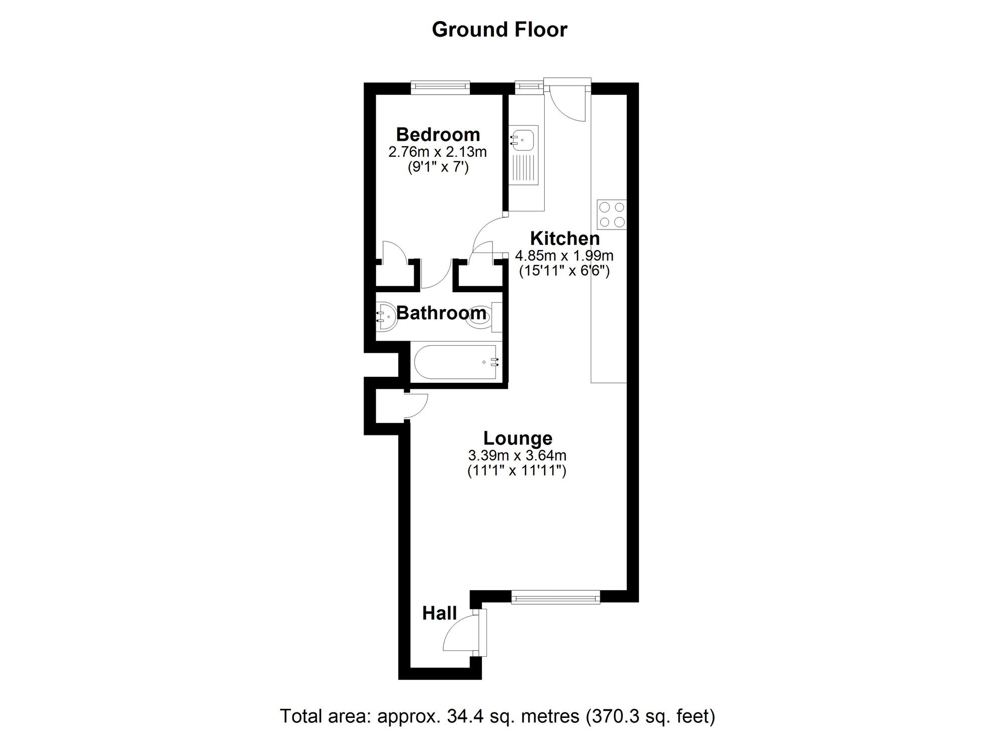 65 River Leys, Cheltenham floorplan