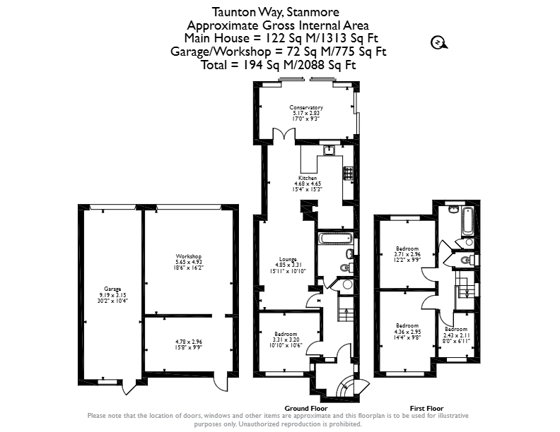 59, Taunton Way, Stanmore floorplan
