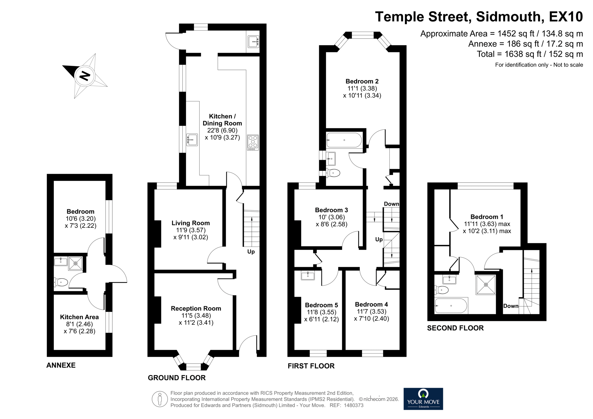 122, Temple Street, Devon floorplan