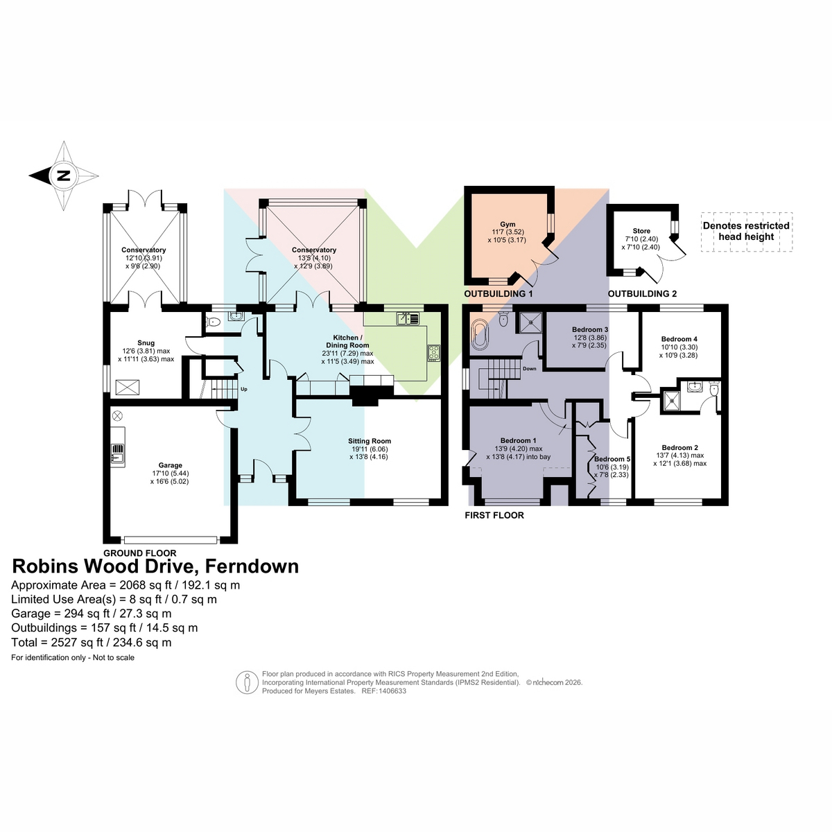 8, Robins Wood Drive, Ferndown floorplan