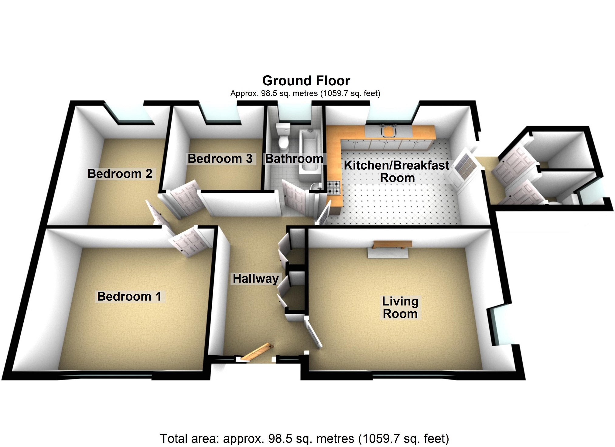 Leamside, Park Drive, Crickhowell floorplan