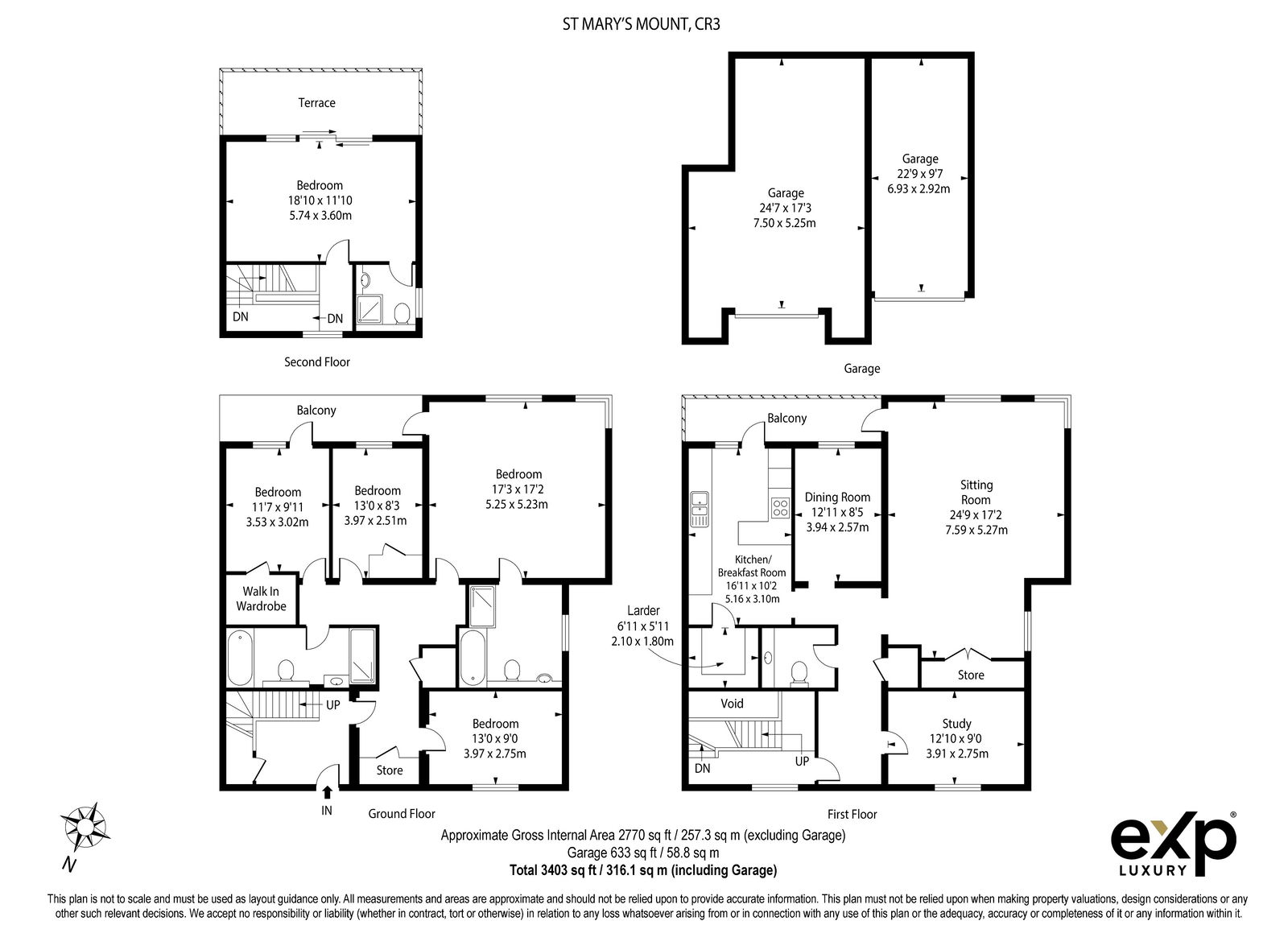 St. Mary's Mount, Caterham, CR3 floorplan