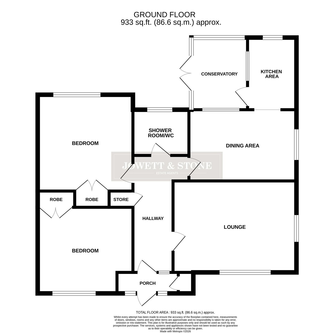 12, Gwendoline Drive, Leicester floorplan