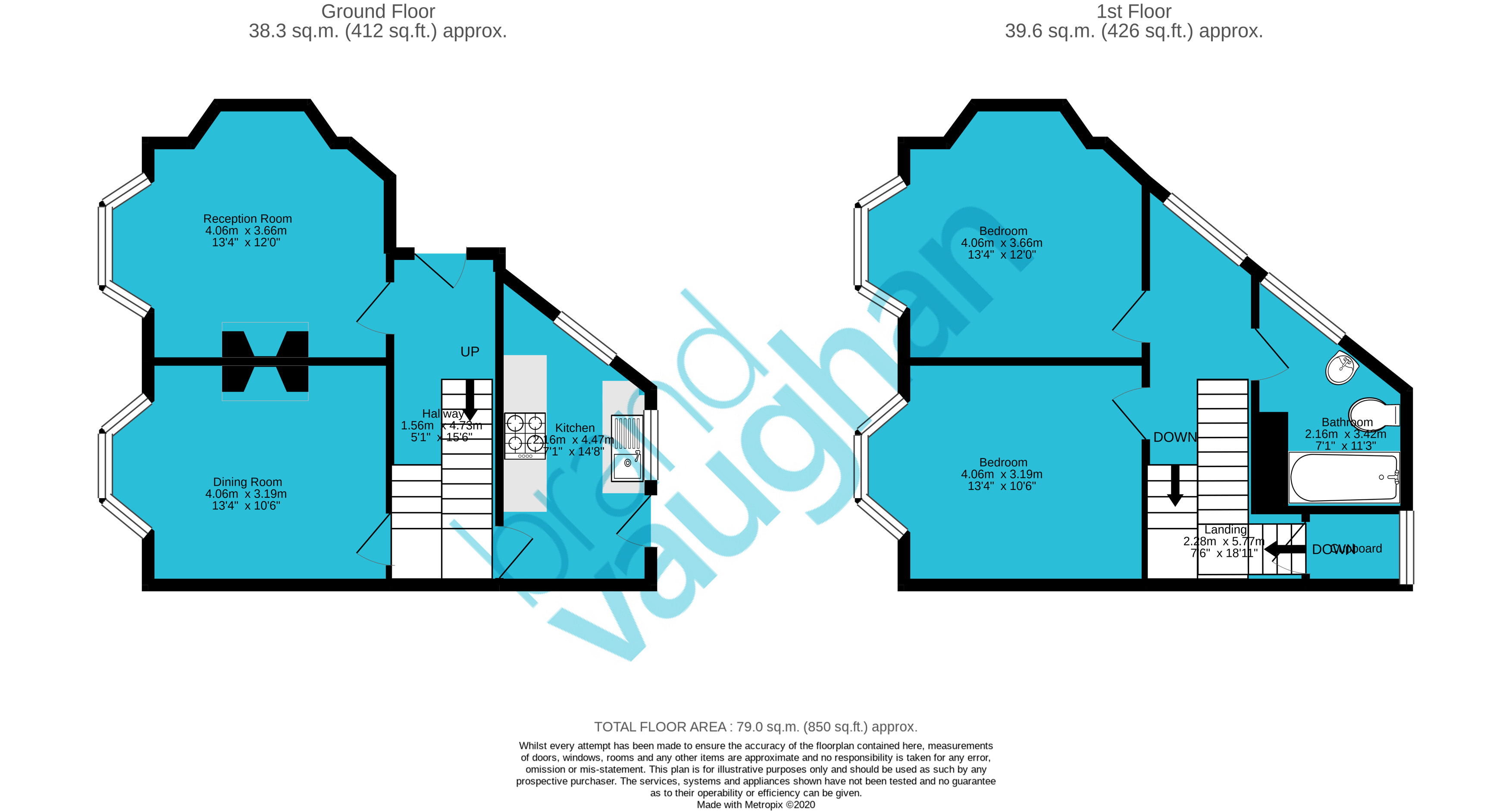Princes Crescent, Brighton, East Sussex BN2, 2 bedroom end terrace