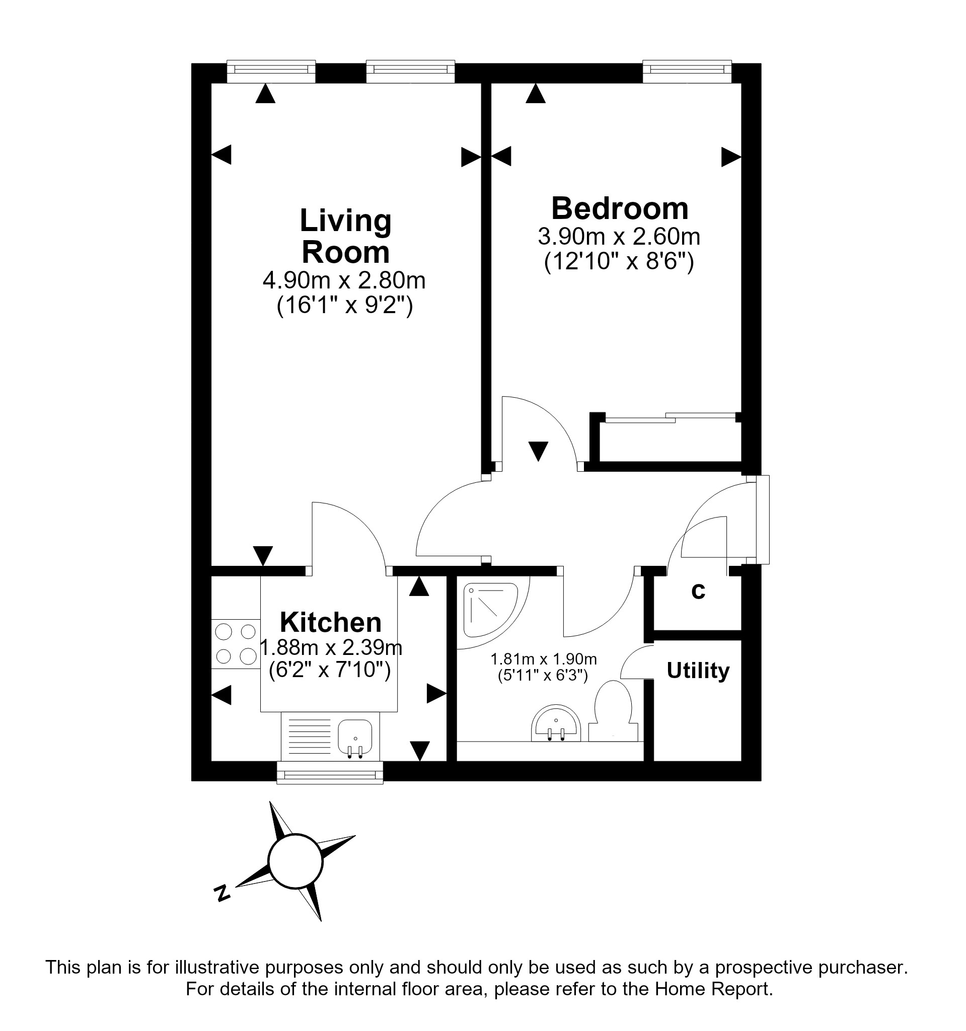 7/9, Murano Place, Leith, Edinburgh floorplan