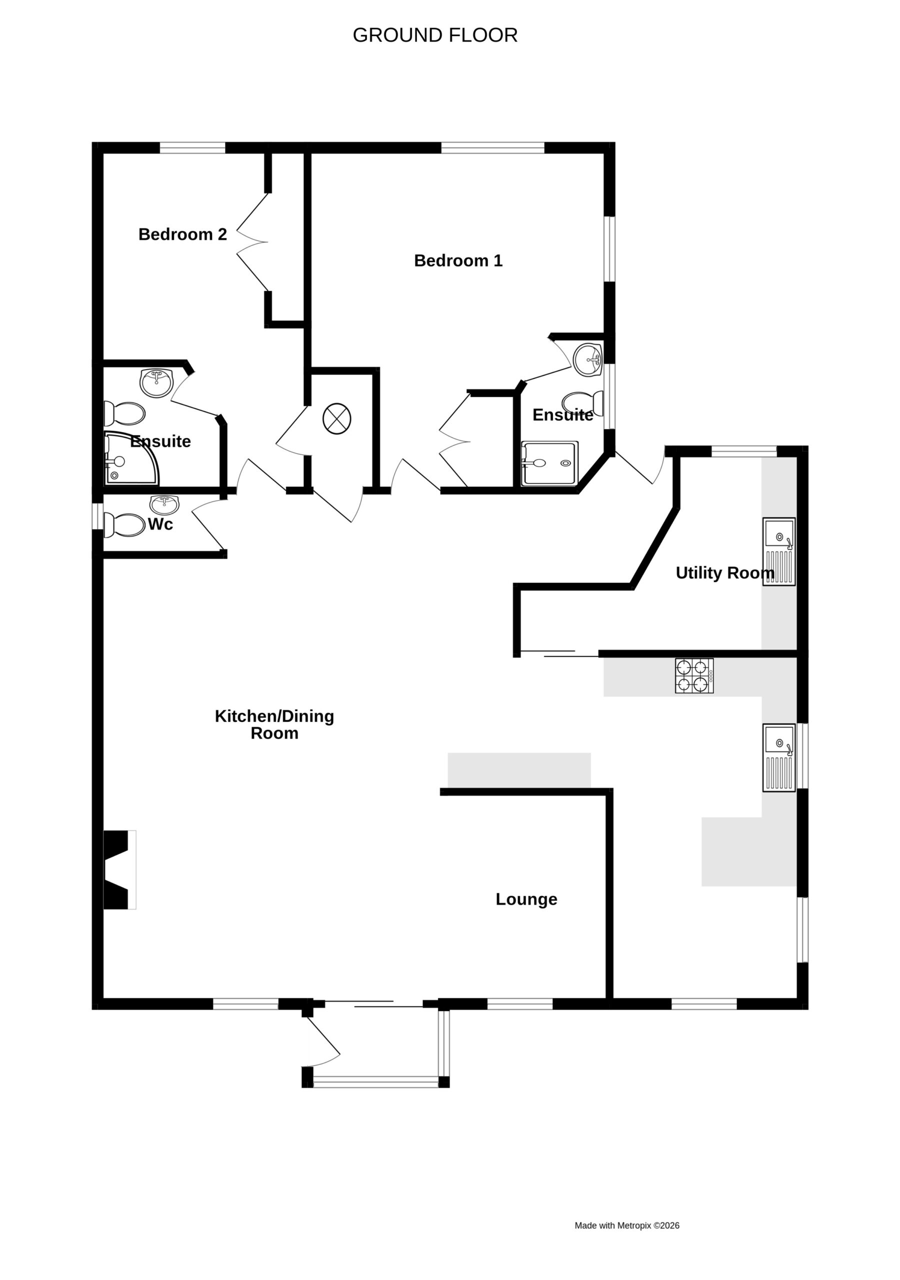 Les Loumaies, Route de Grand Port, St Pierre du Bois floorplan