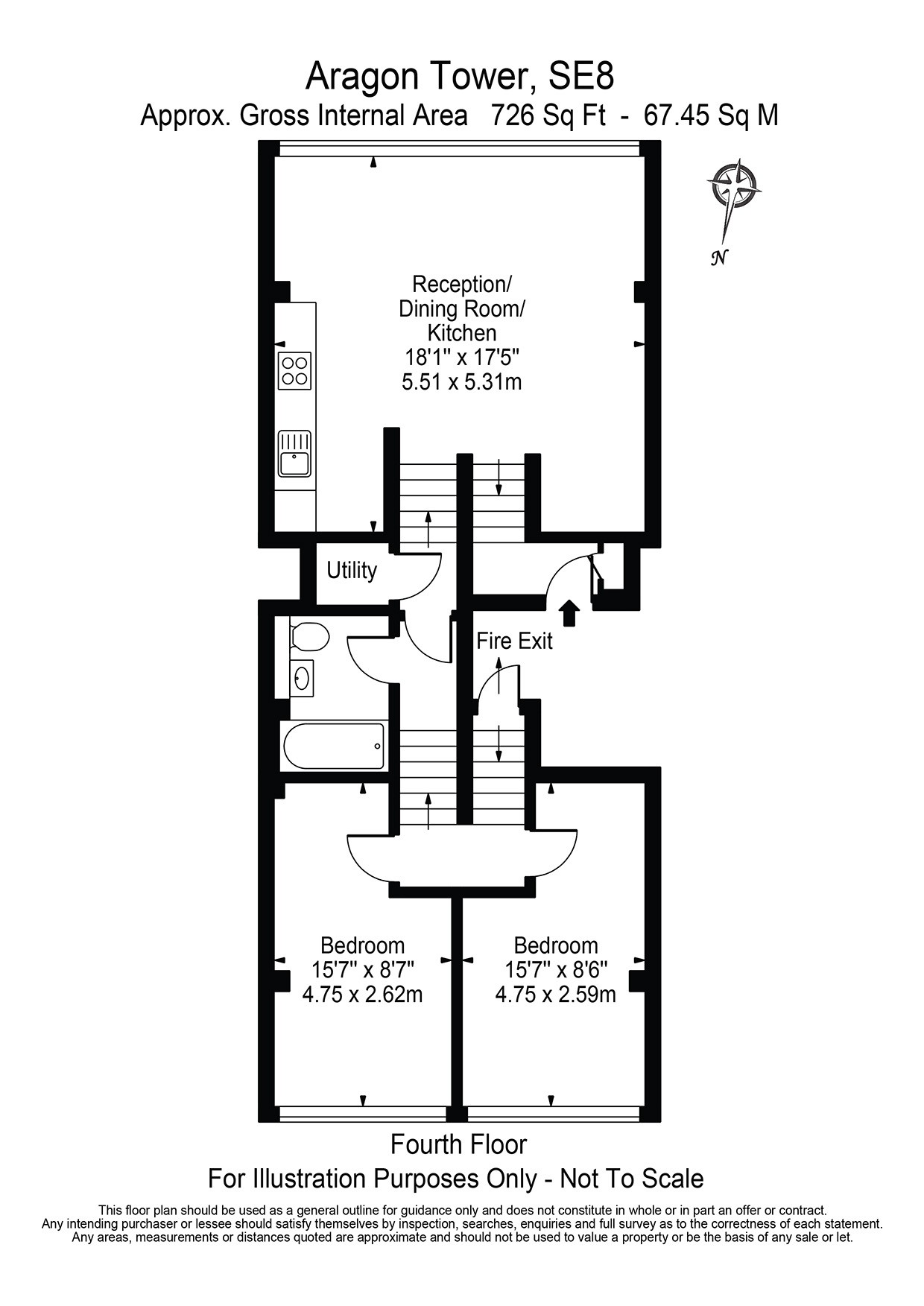 407, Aragon Tower, George Beard Road floorplan