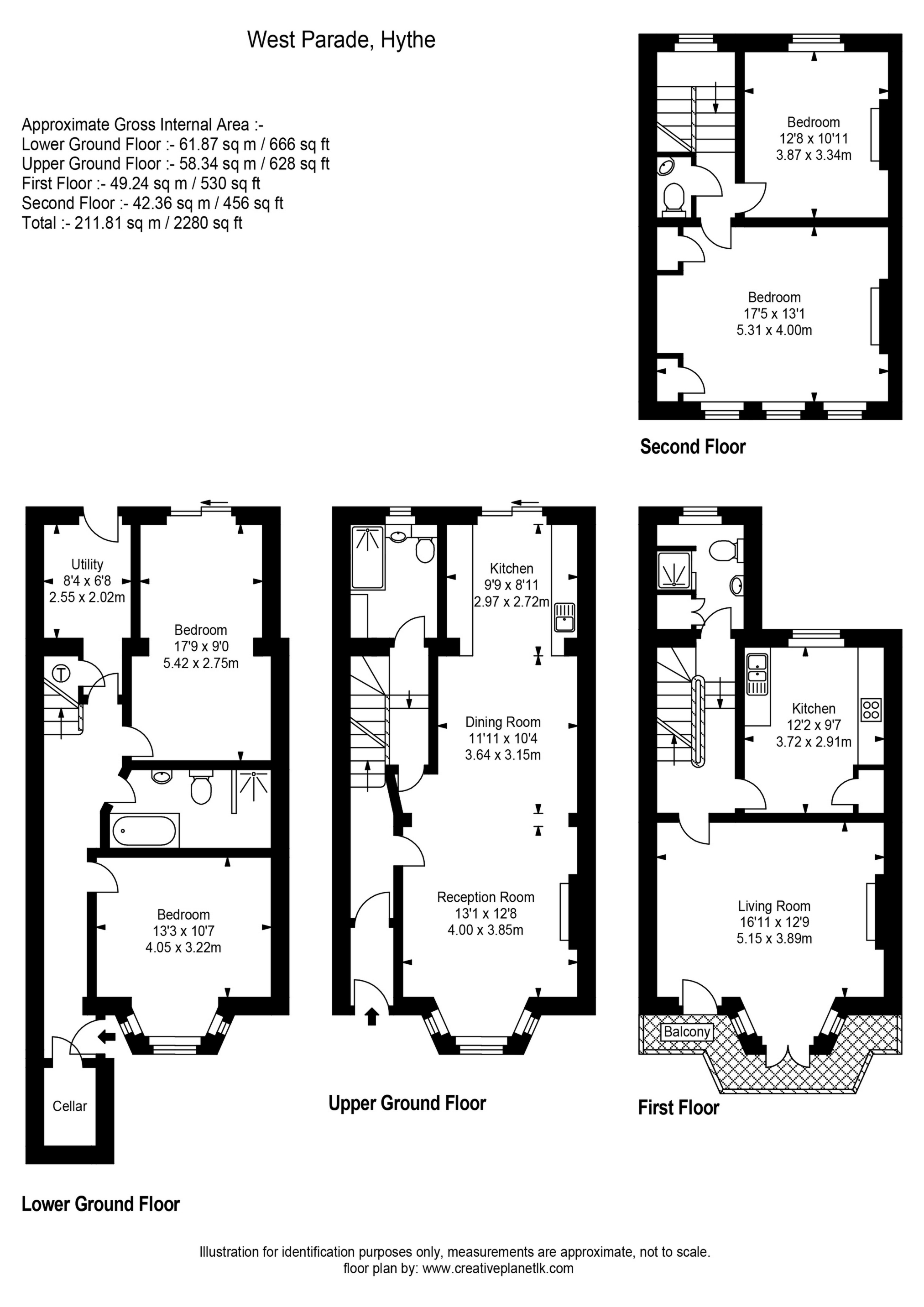4, West Parade, Hythe floorplan