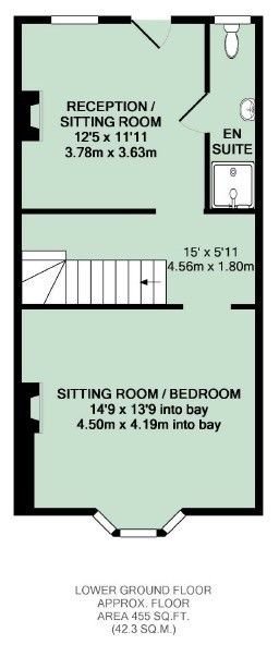 1 Bedrooms Flat to rent in Garden Flat, Bath BA2