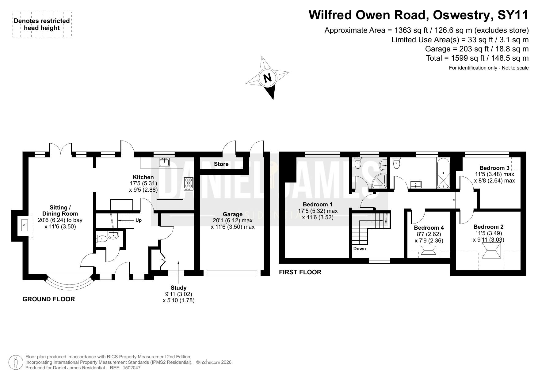 17 Wilfred Owen Road, Oswestry floorplan