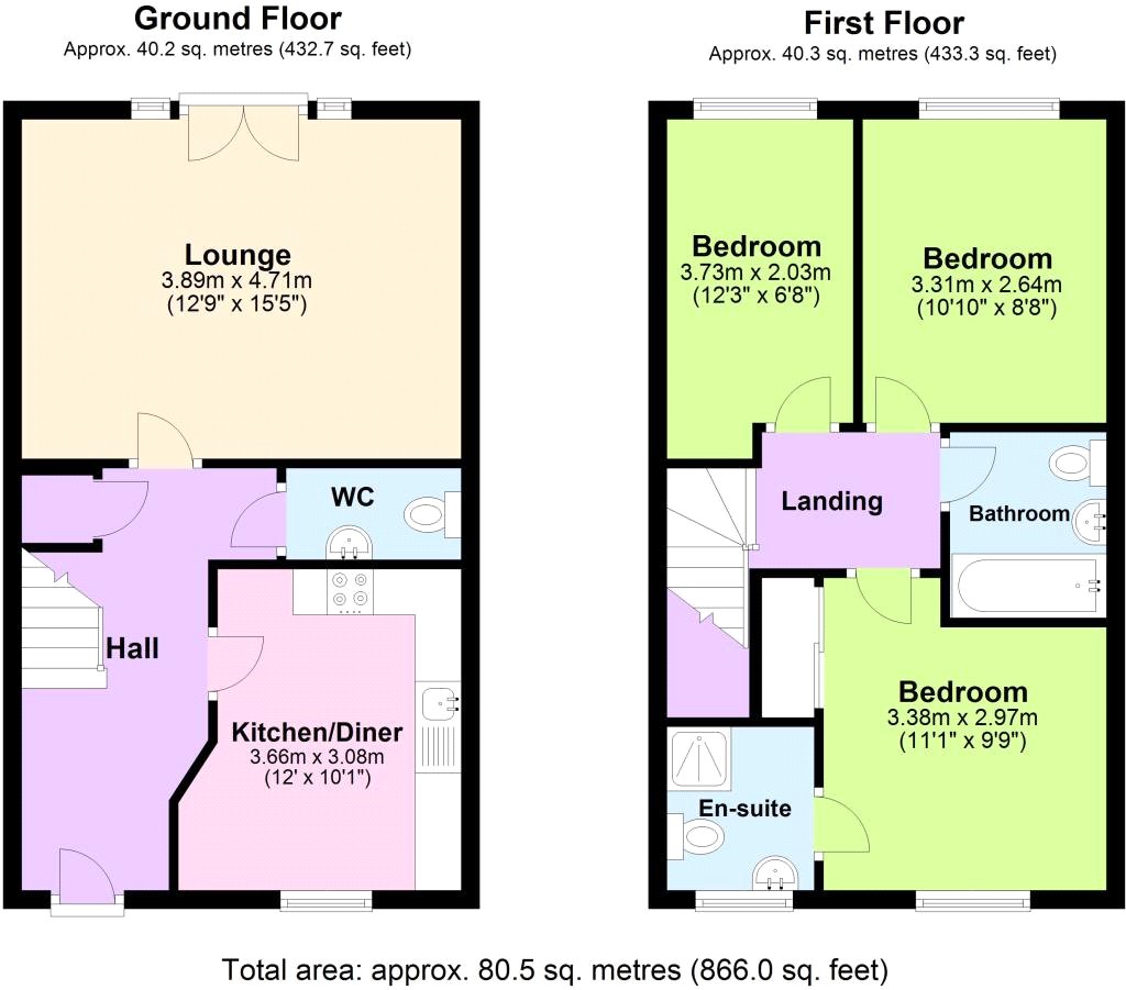 38, Hendrawna Meadows, Cornwall floorplan