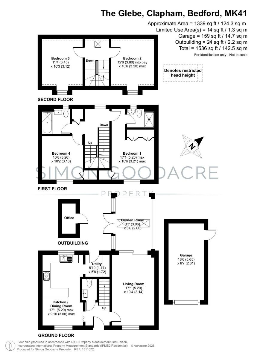 51 The Glebe, Bedford floorplan