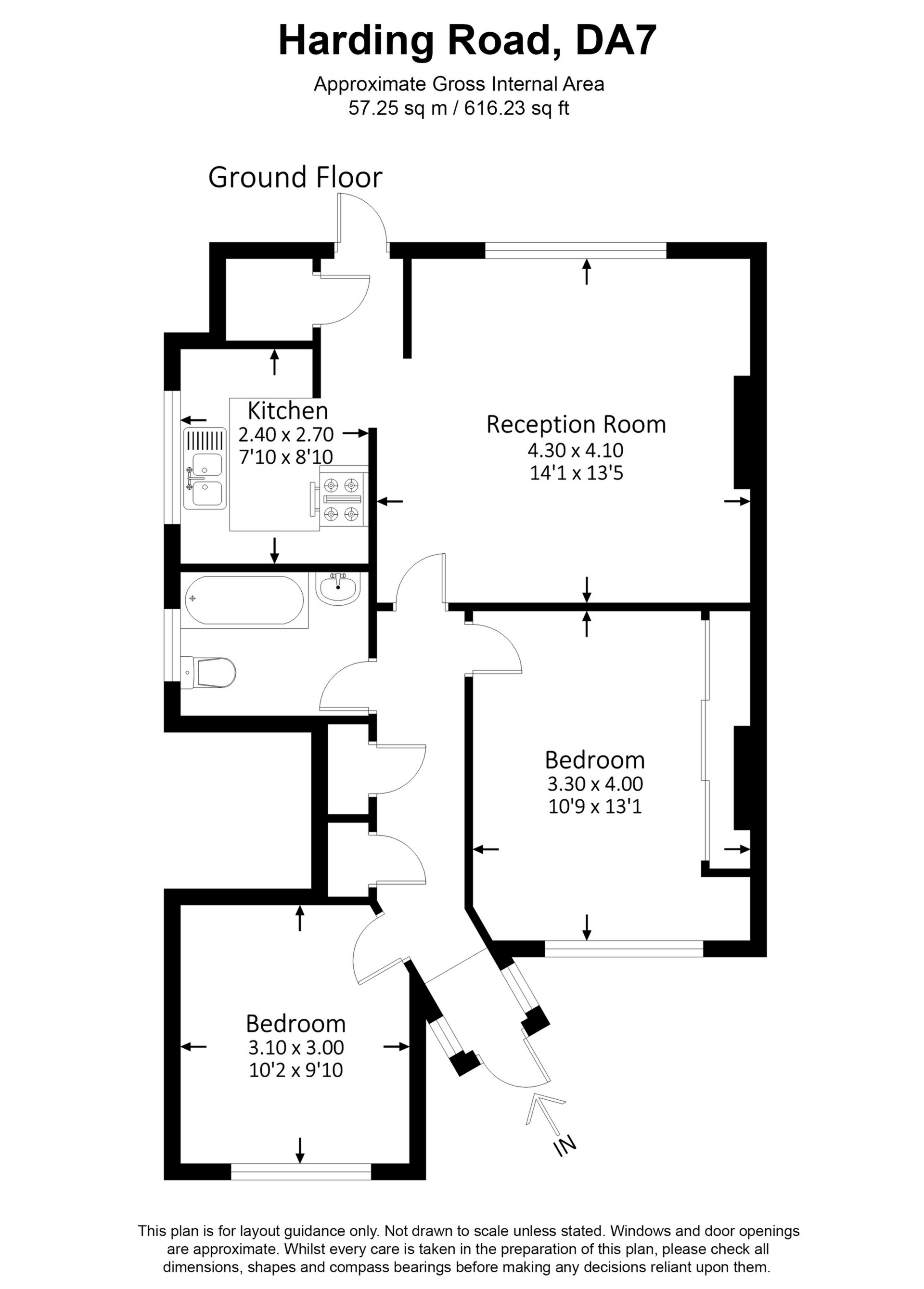 2 Bedrooms Maisonette for sale in Harding Road, Bexleyheath DA7