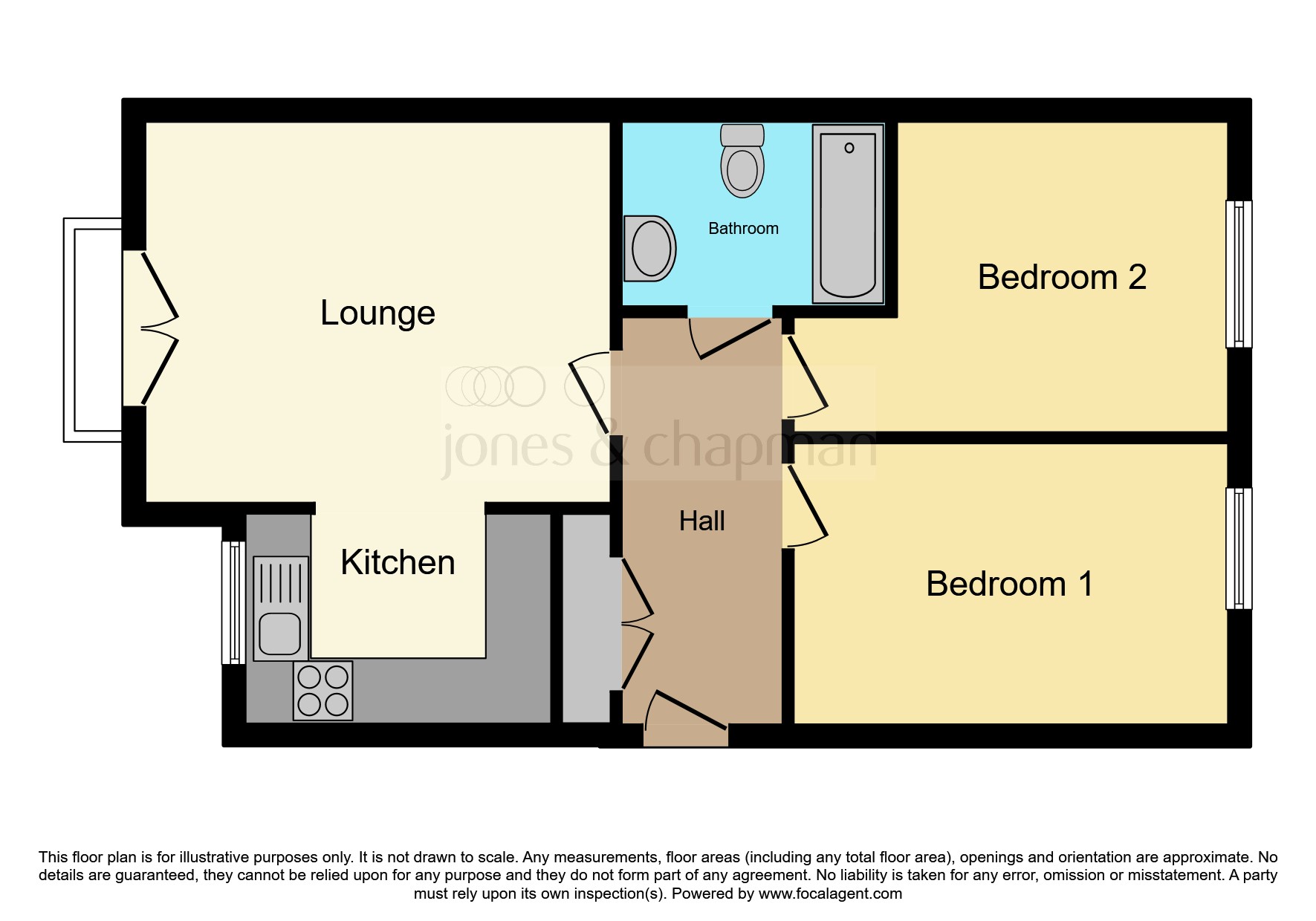Rock Lane West, Rock Ferry, Birkenhead CH42, 2 bedroom flat for sale
