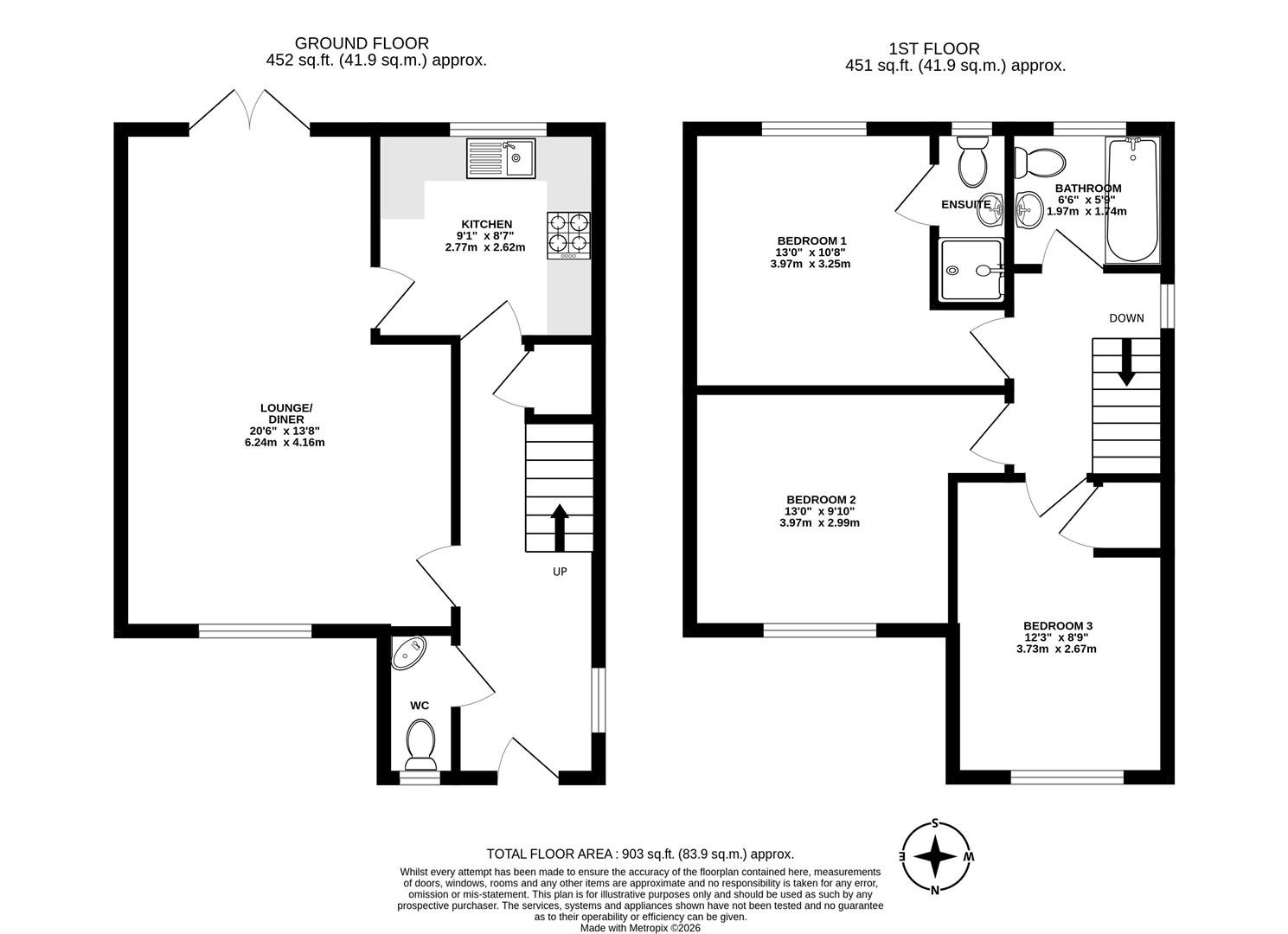 14, Millers Close, Gainsborough floorplan