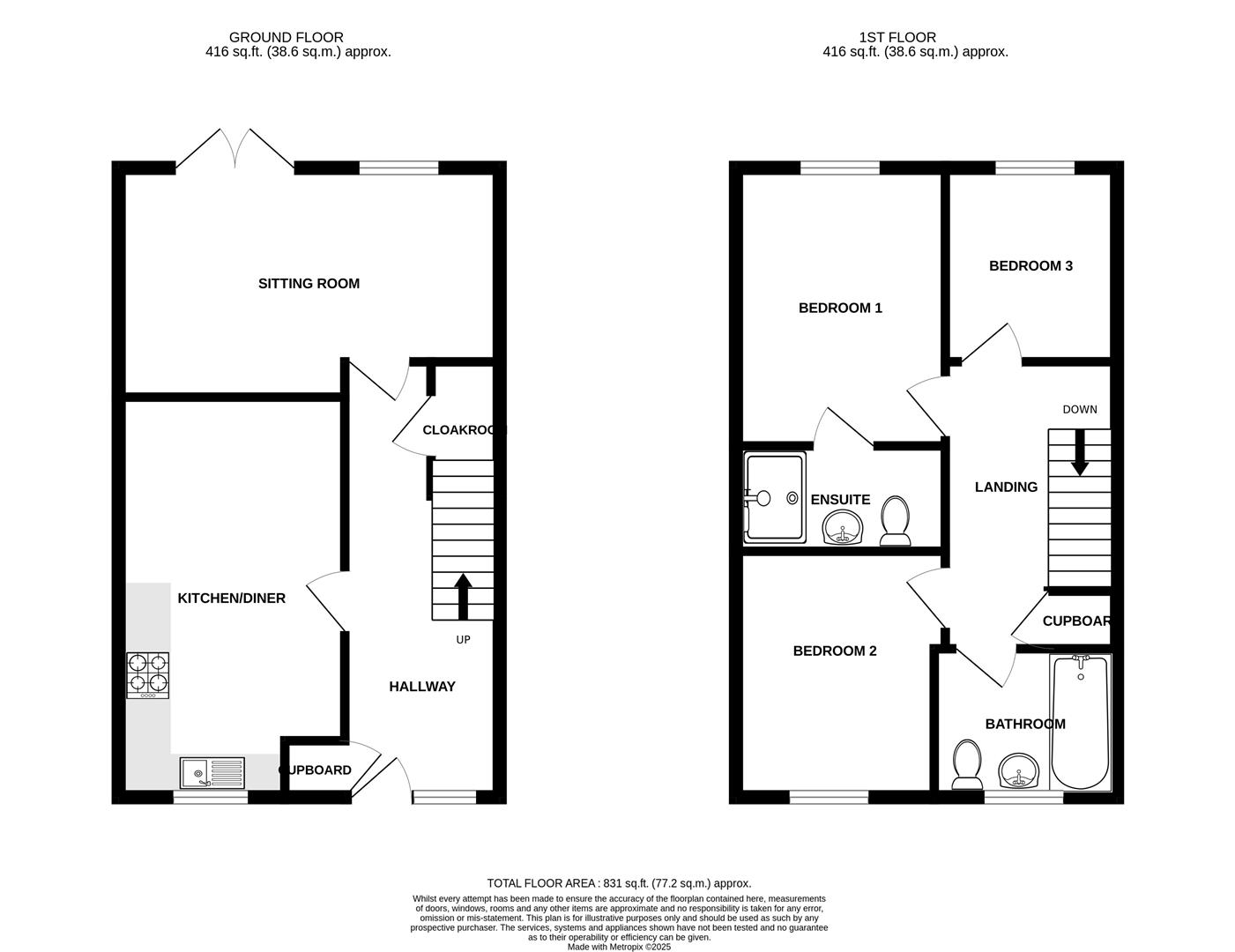 8, Champion Road, Bristol floorplan