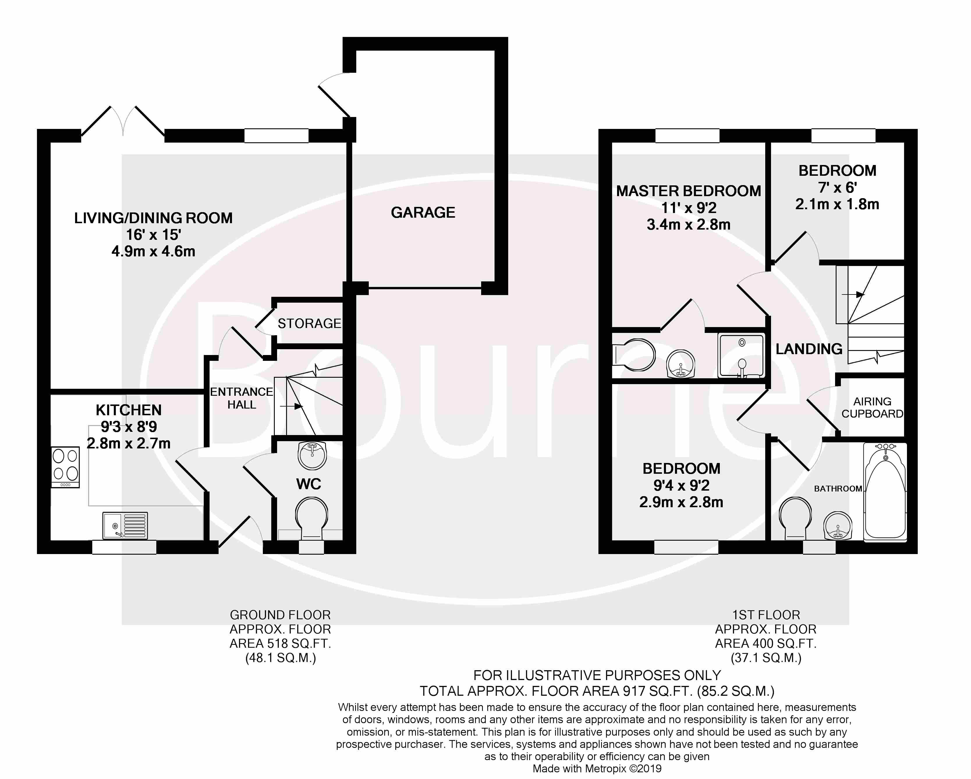 3 Bedrooms Semi-detached house for sale in Wey Meadow Close, Farnham, Surrey GU9