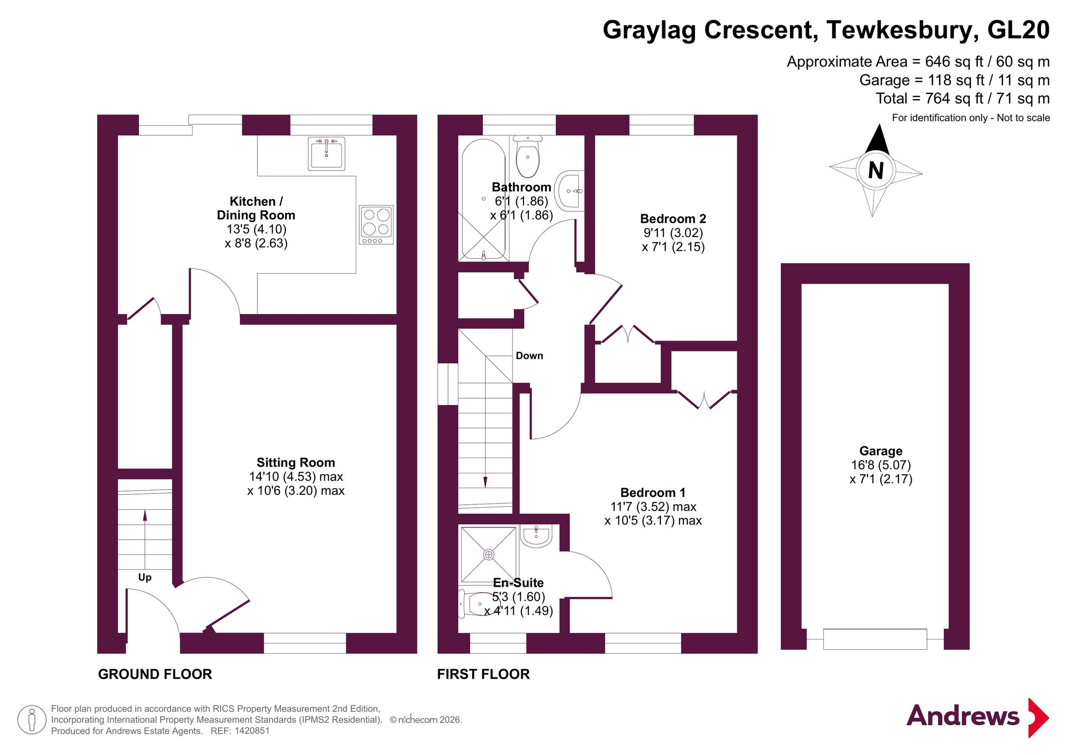 50, Graylag Crescent, Tewkesbury floorplan