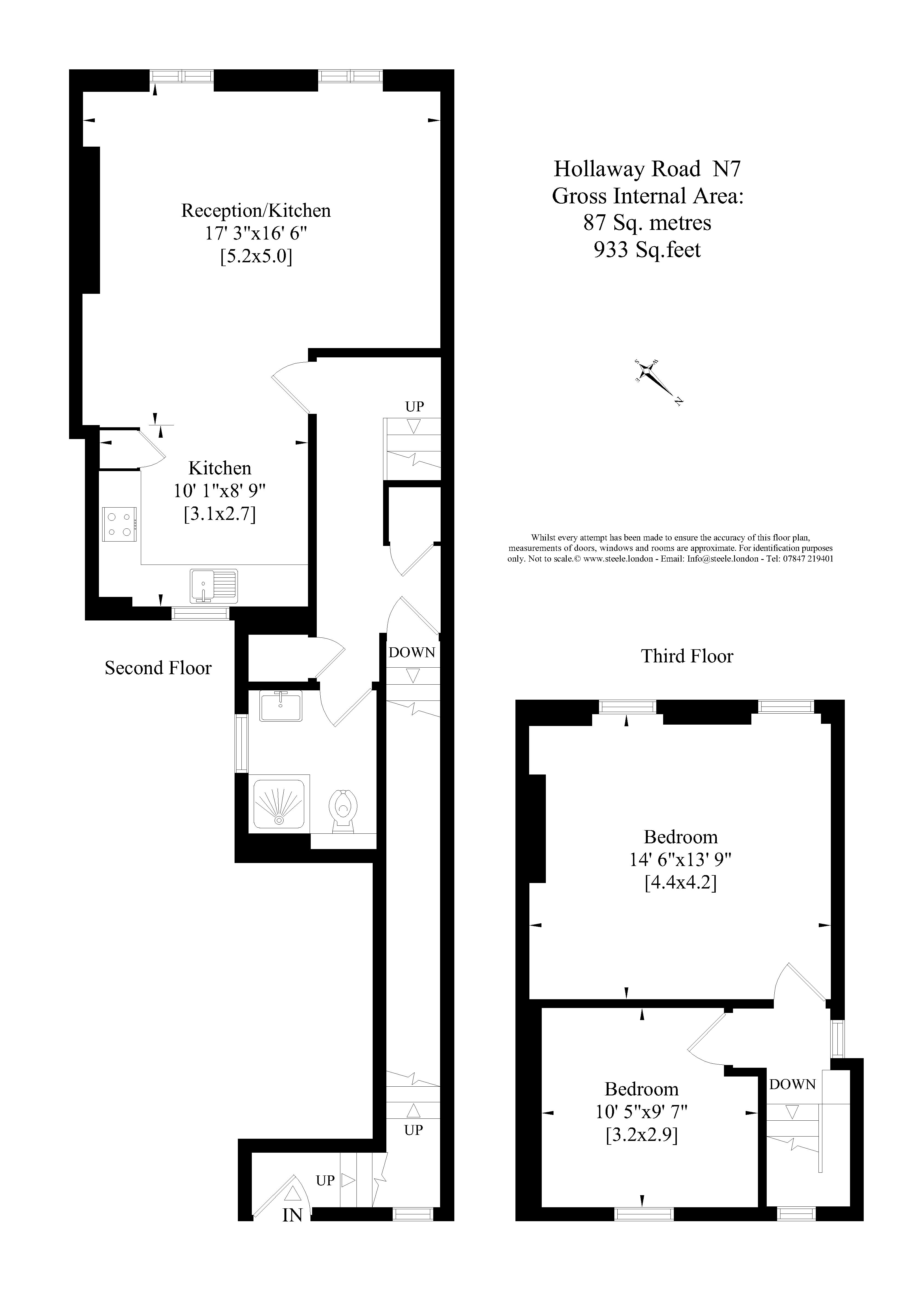 2 Bedrooms Flat to rent in Holloway Road, London N7