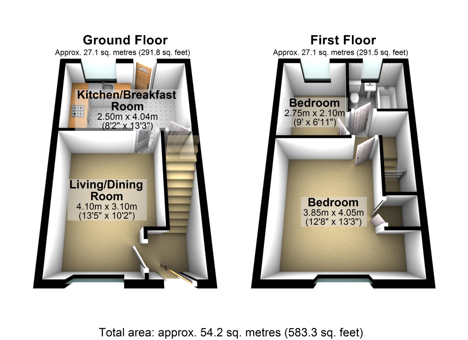 Quincy Road, Egham, Surrey TW20, 2 bedroom semidetached house for sale