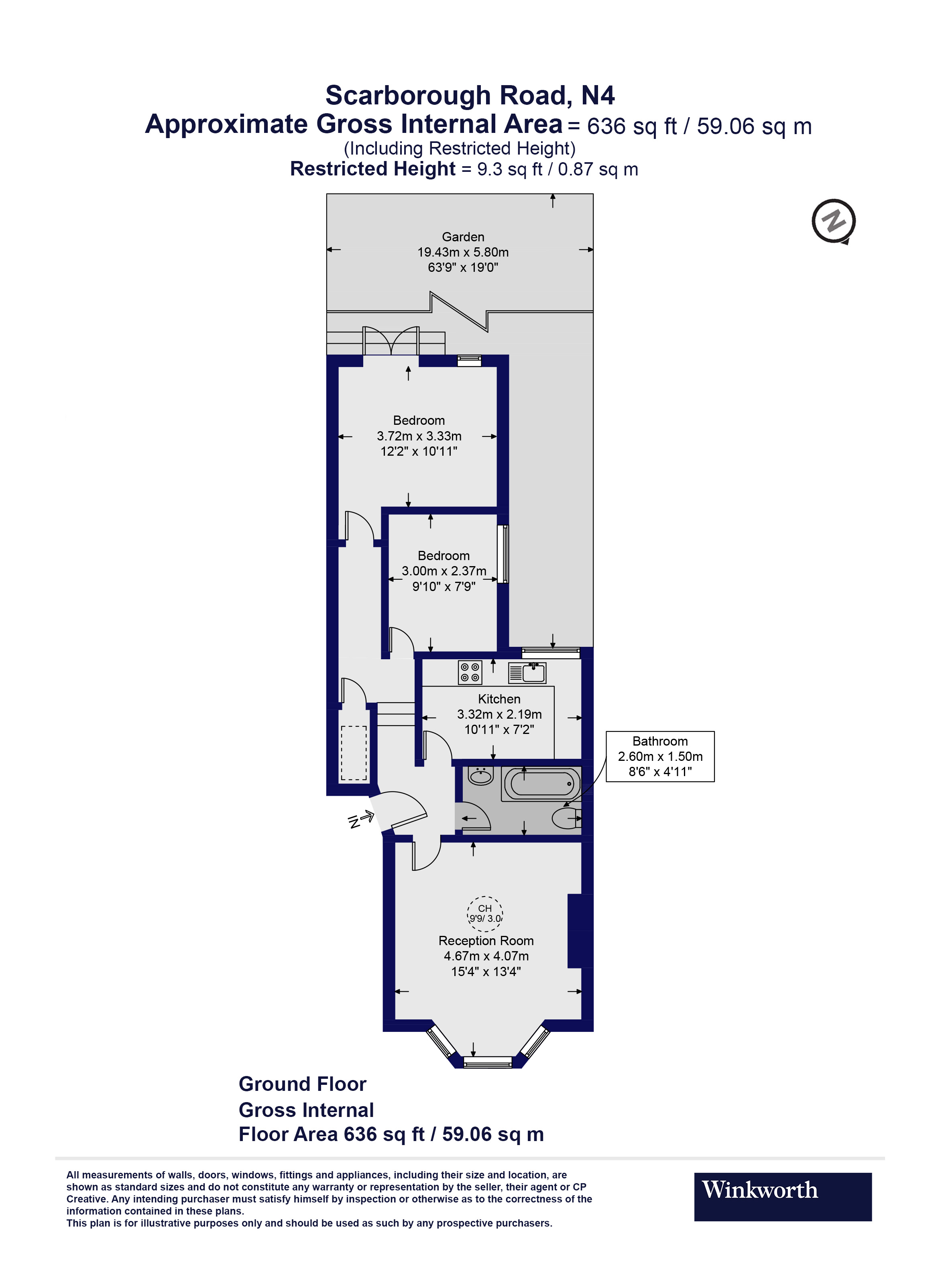 A, 28, Scarborough Road, London floorplan