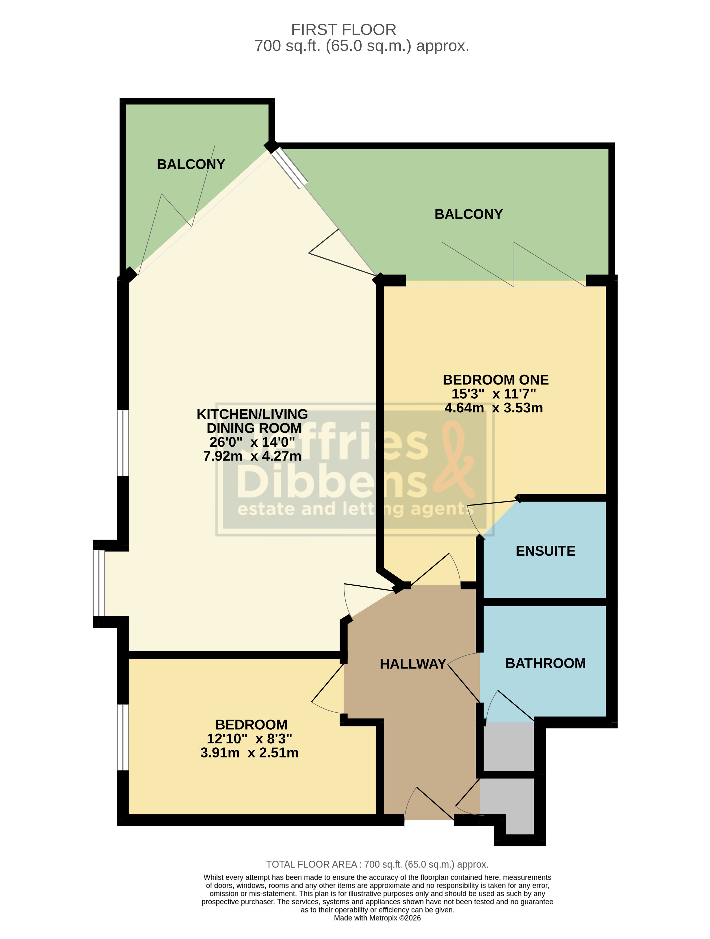 Flat 4, Channel House, 386, Sea Front, Hayling Island floorplan