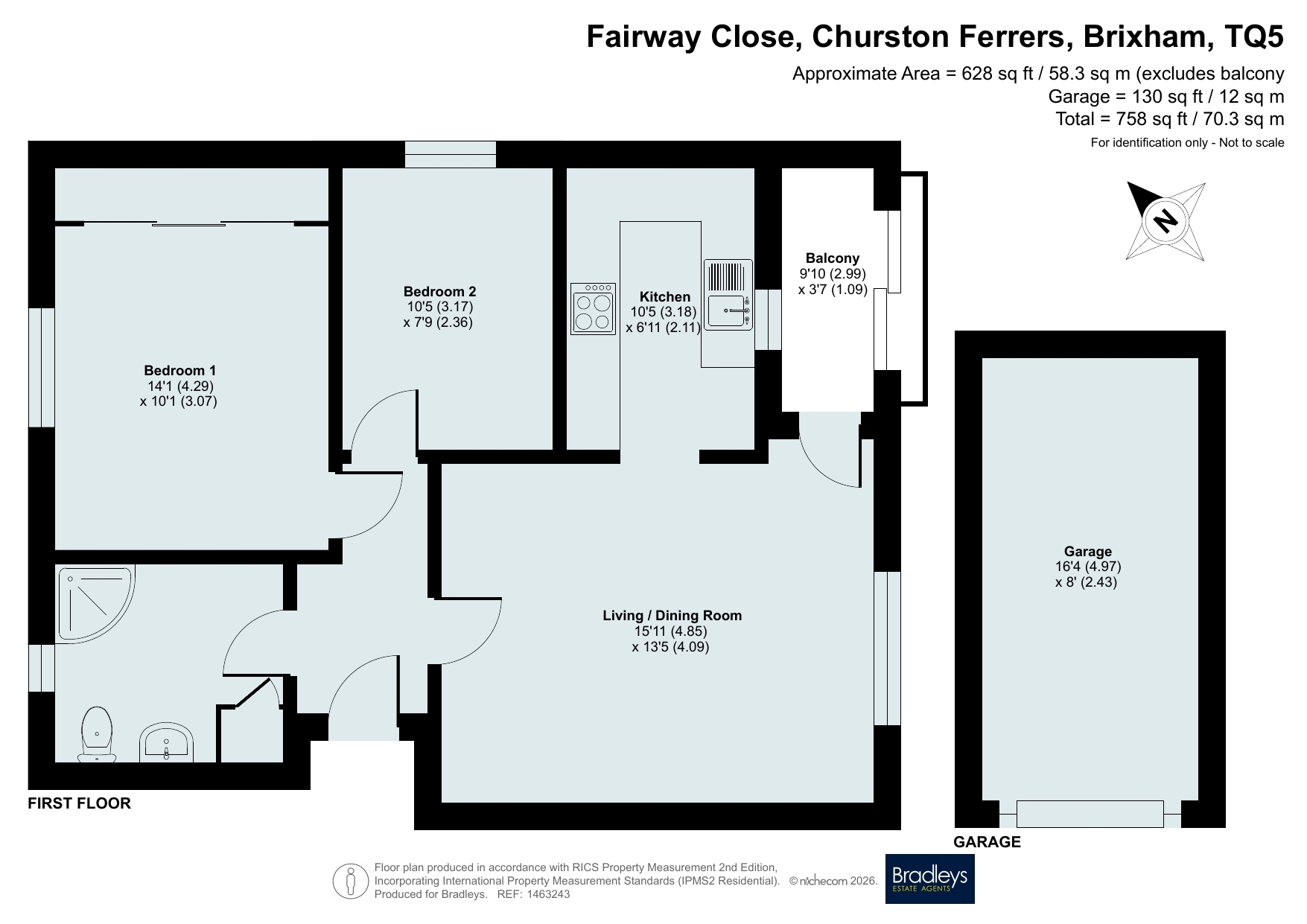 19 Fairway Close, Churston Ferrers Brixham Devon, Brixham floorplan