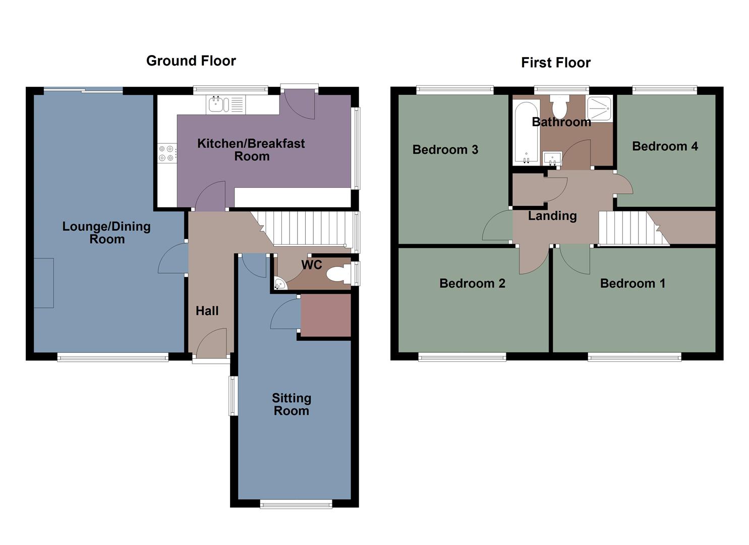 21, William Bowen Close, Swansea floorplan