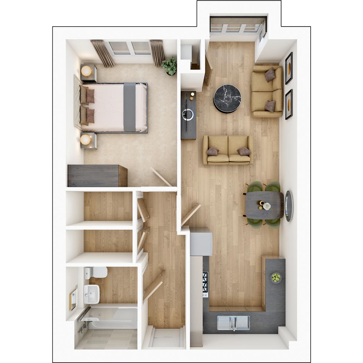 Flat 26 Falcon Court,, Webber Street, Surrey floorplan