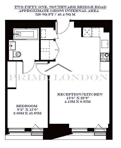1 Bedrooms Flat to rent in Two Fifty One, Southwark Bridge Road, London SE1