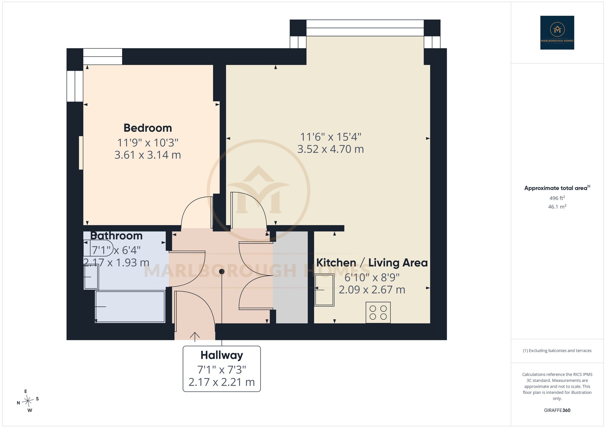 70 Exon Apts Mercury Gardens, Romford, Romford floorplan