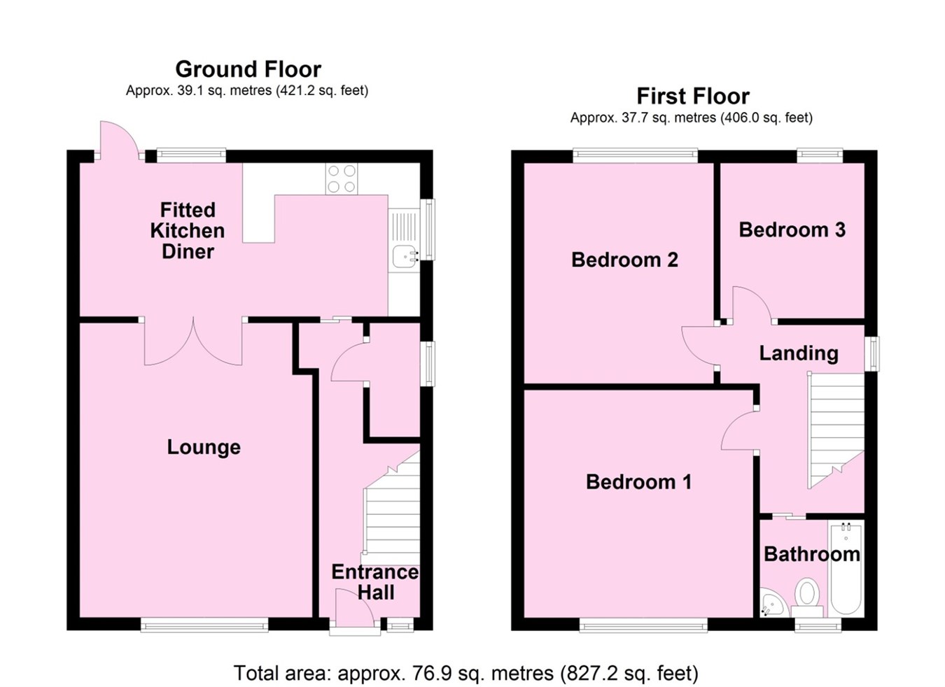 Six Acres, Broughton Astley, Leicester LE9, 3 bedroom detached house