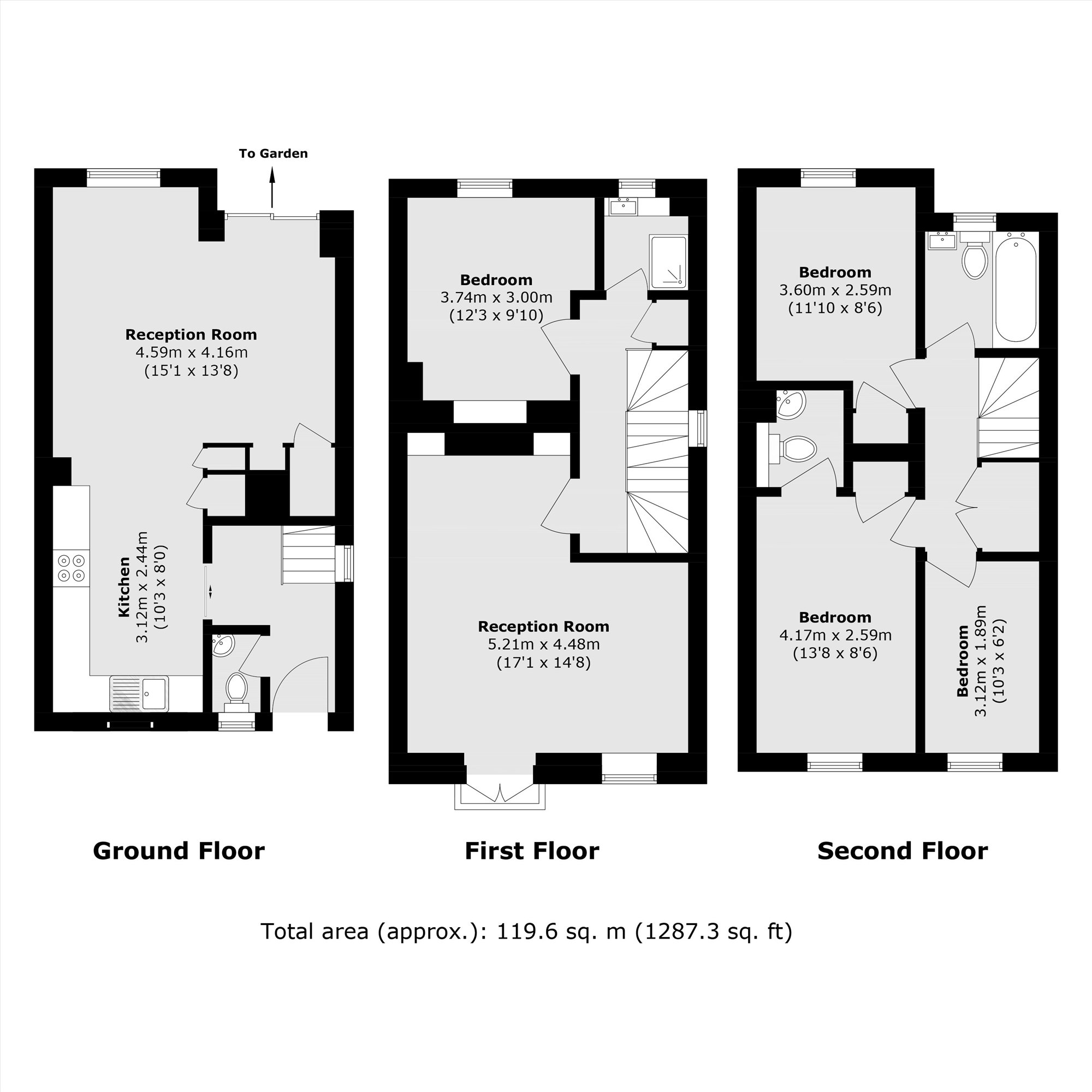 70, North Place, Teddington floorplan