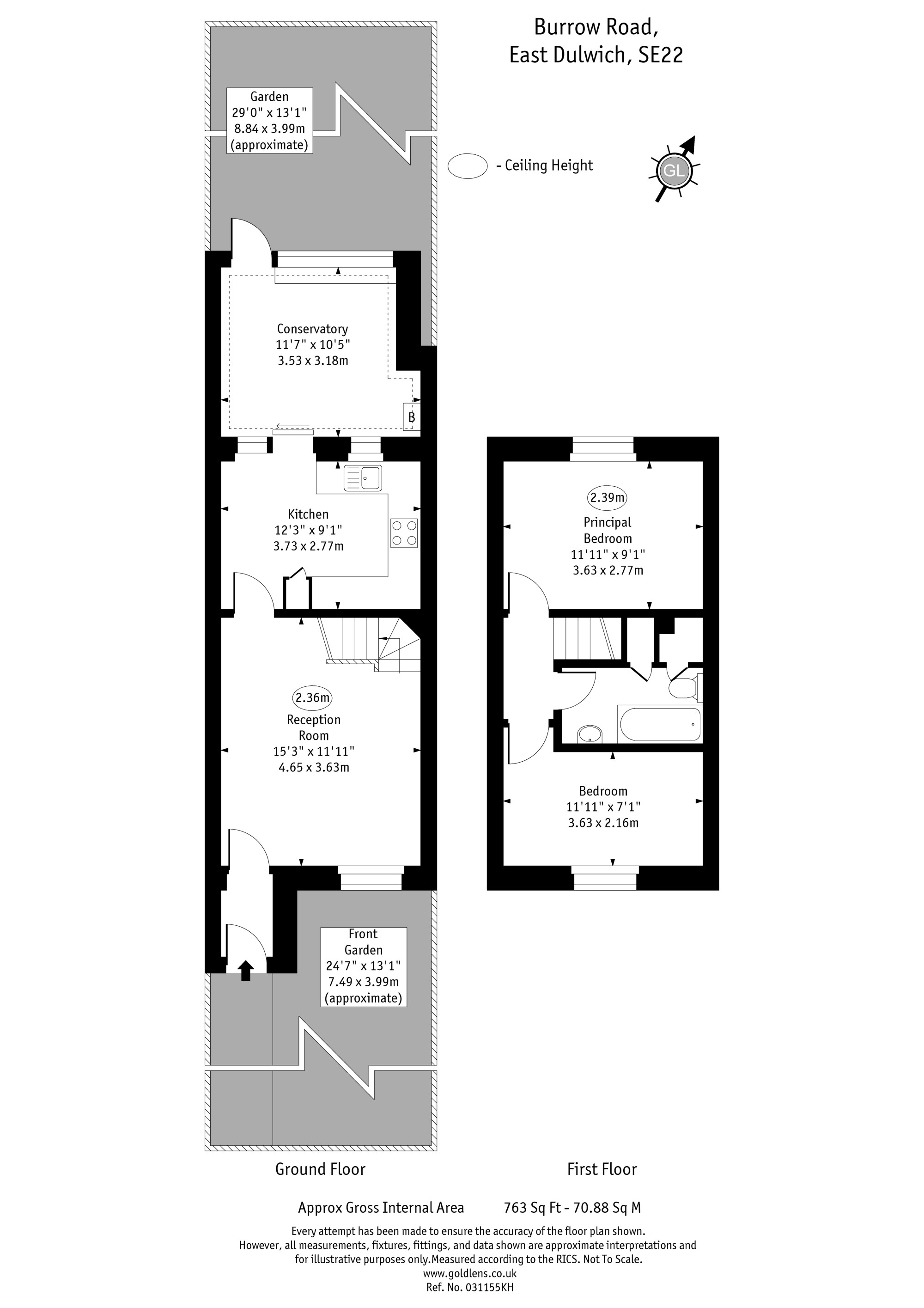 27, Burrow Road, London floorplan