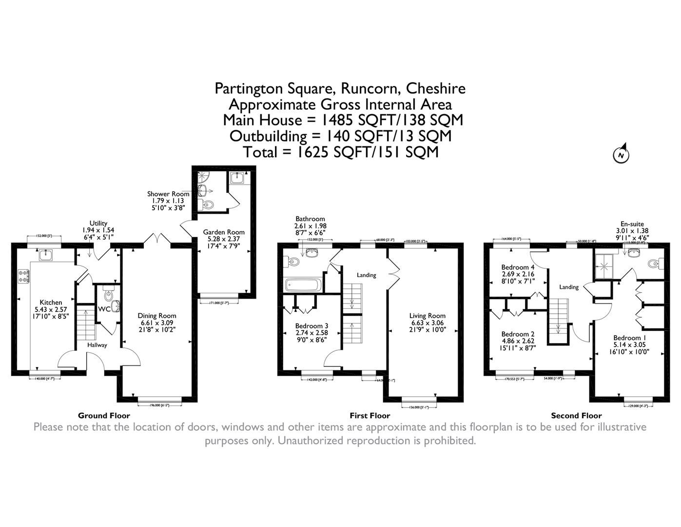 5, Partington Square, Runcorn floorplan
