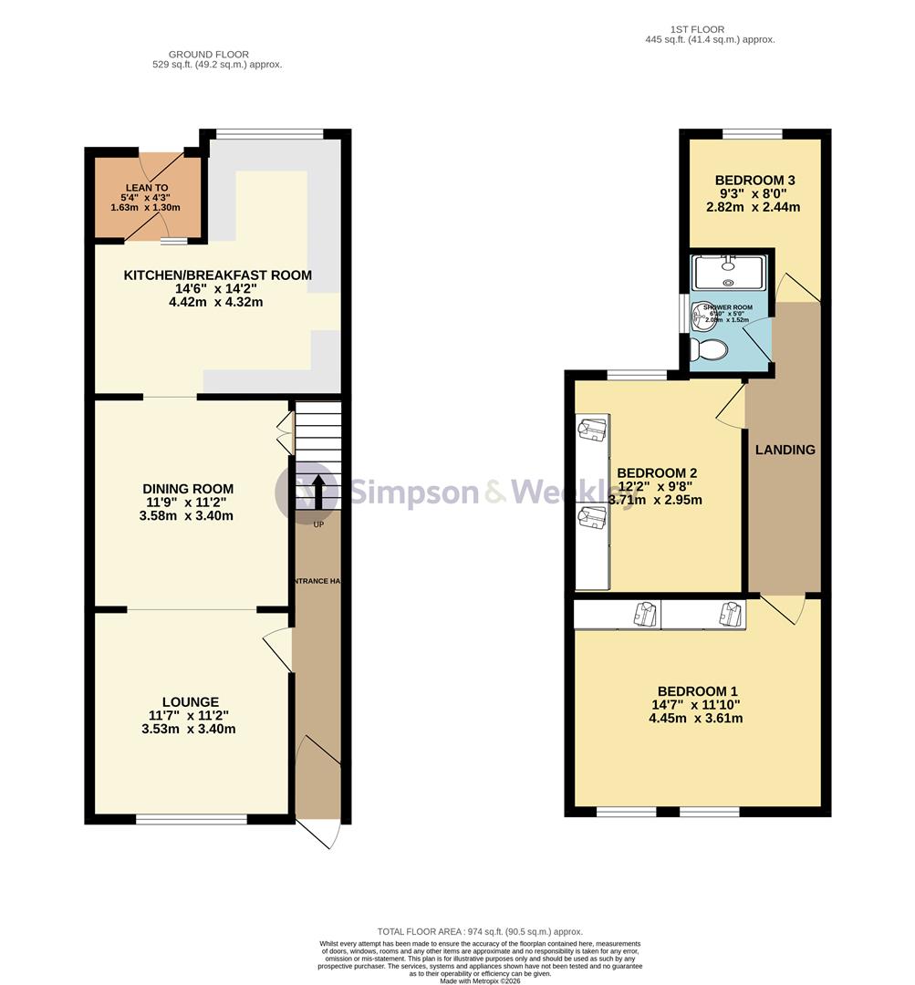 41, George Street, Wellingborough floorplan