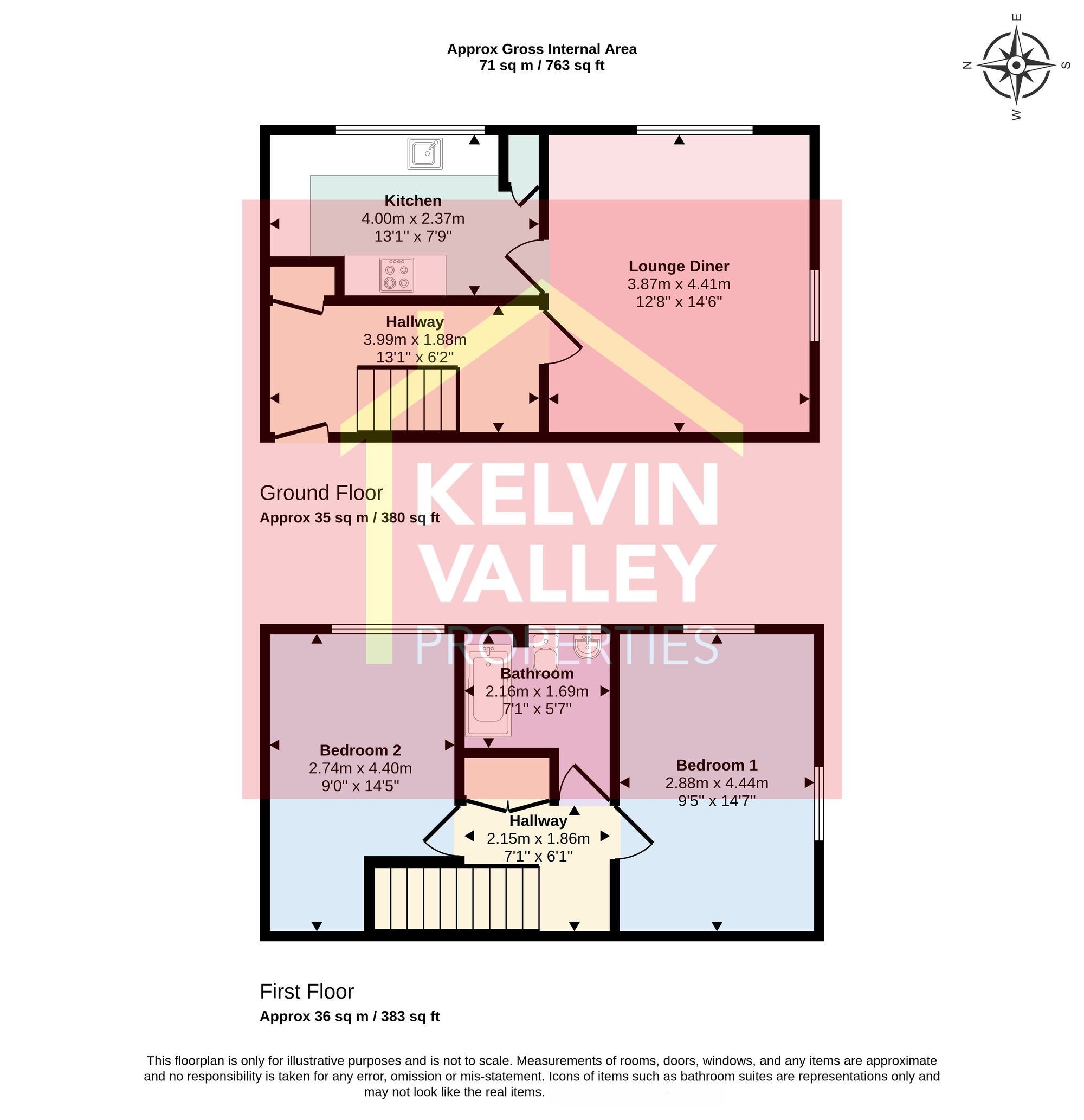 27e Afton Road, Glasgow floorplan