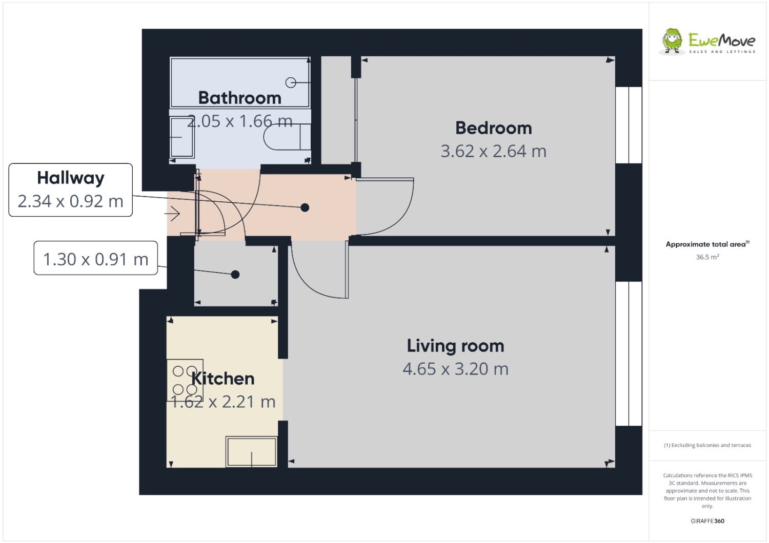 Flat 23, Mere Court, Ruskin Court, Knutsford floorplan
