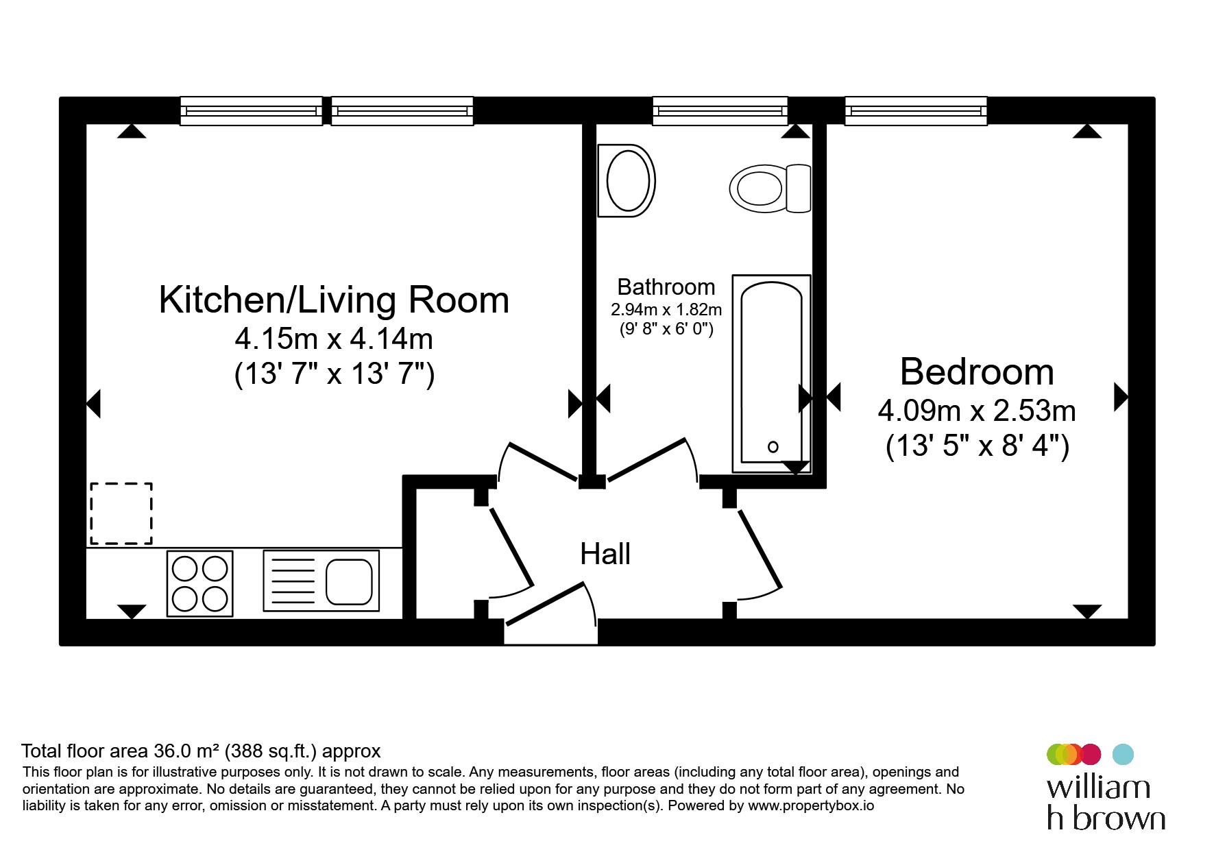 7, Park View, 325, Upper Town Street, Leeds floorplan