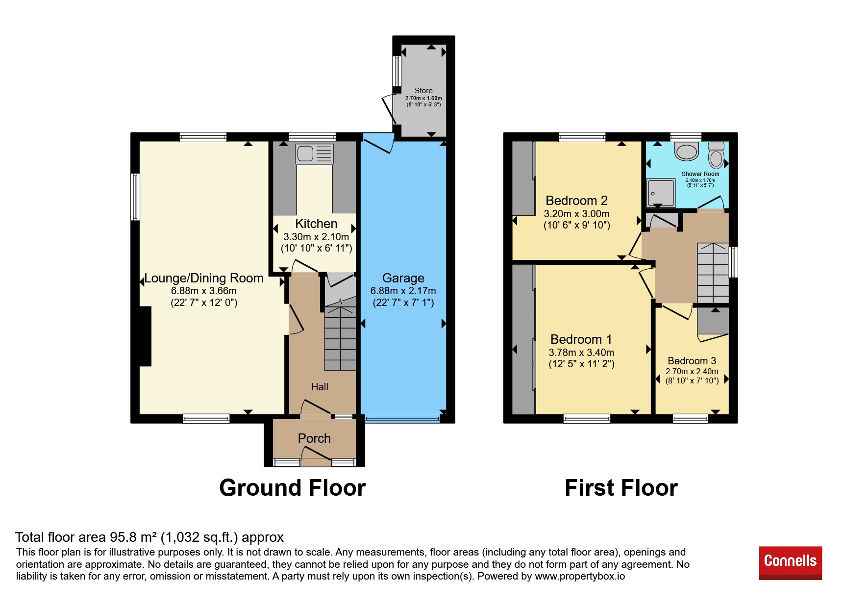 12, Elizabeth Walk, Tipton floorplan